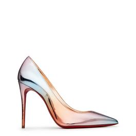 Christian Louboutin Kate 100mm Metallic Leather Pumps