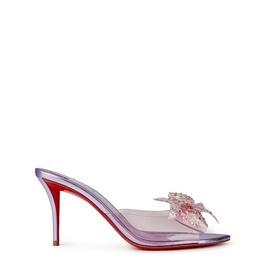 Christian Louboutin Aqua Strass Bow 80mm Mules