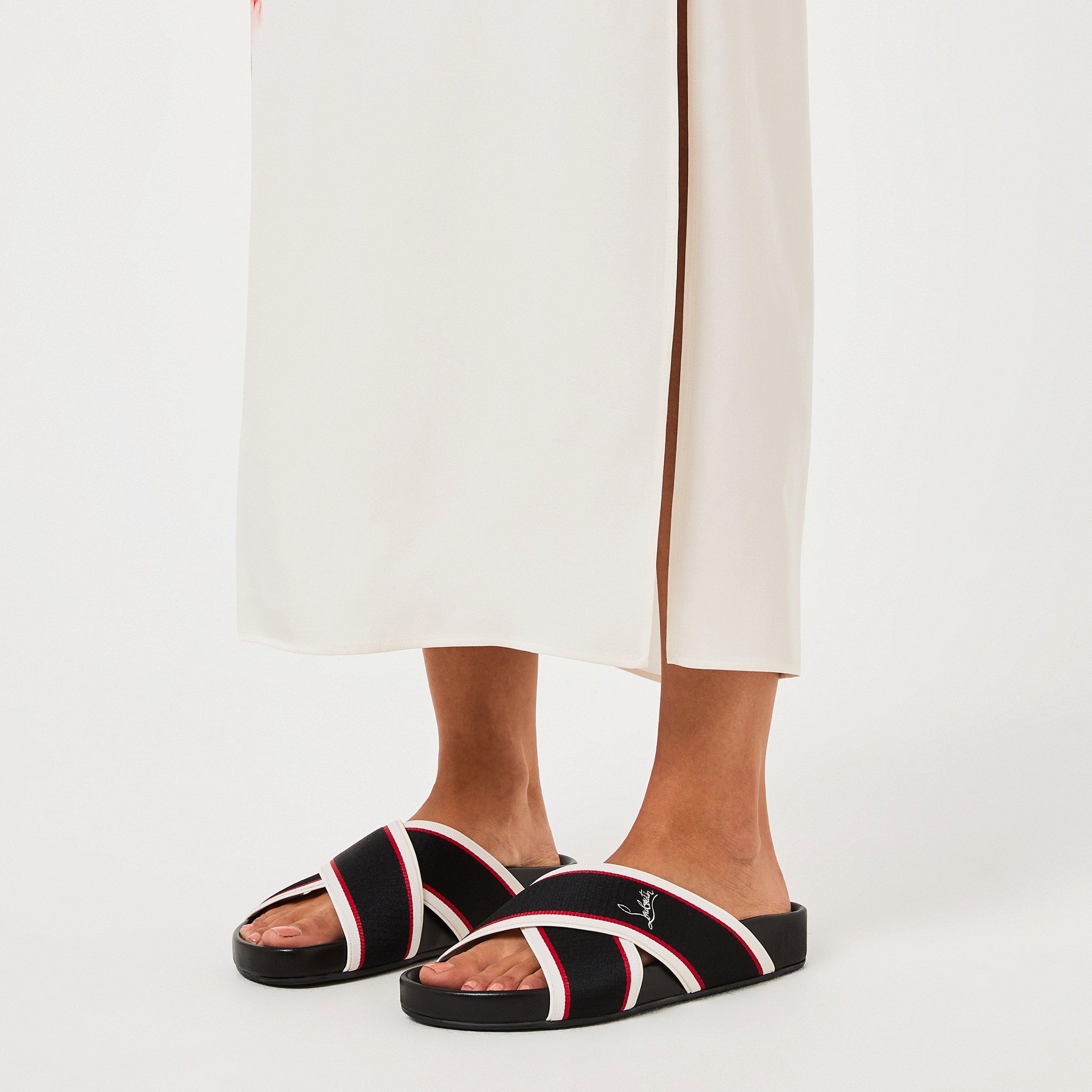 Christian Louboutin Hot Cross Bizz ribbon sandals Christian