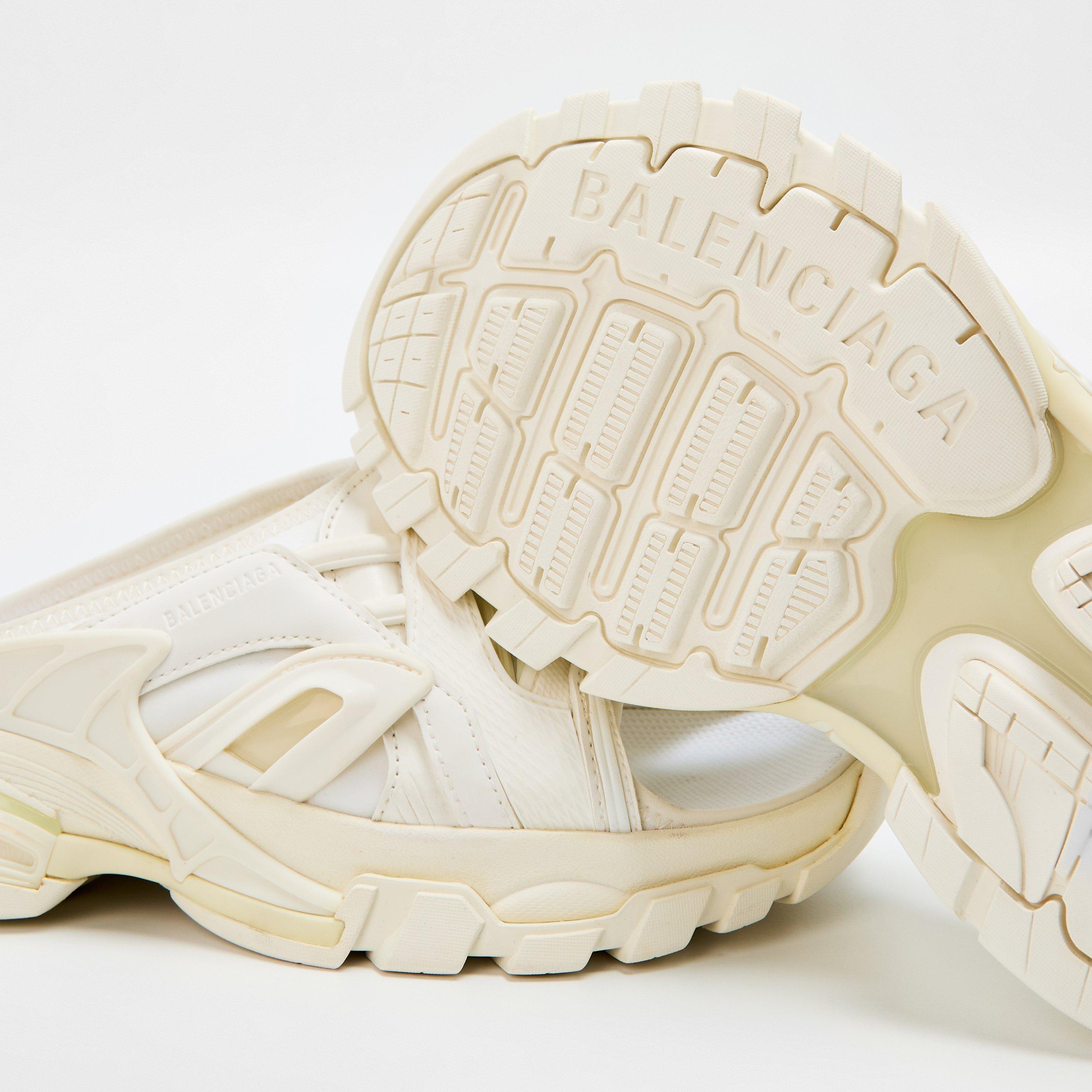 White - Balenciaga - Women's Track Slide Flat Sandals - 3