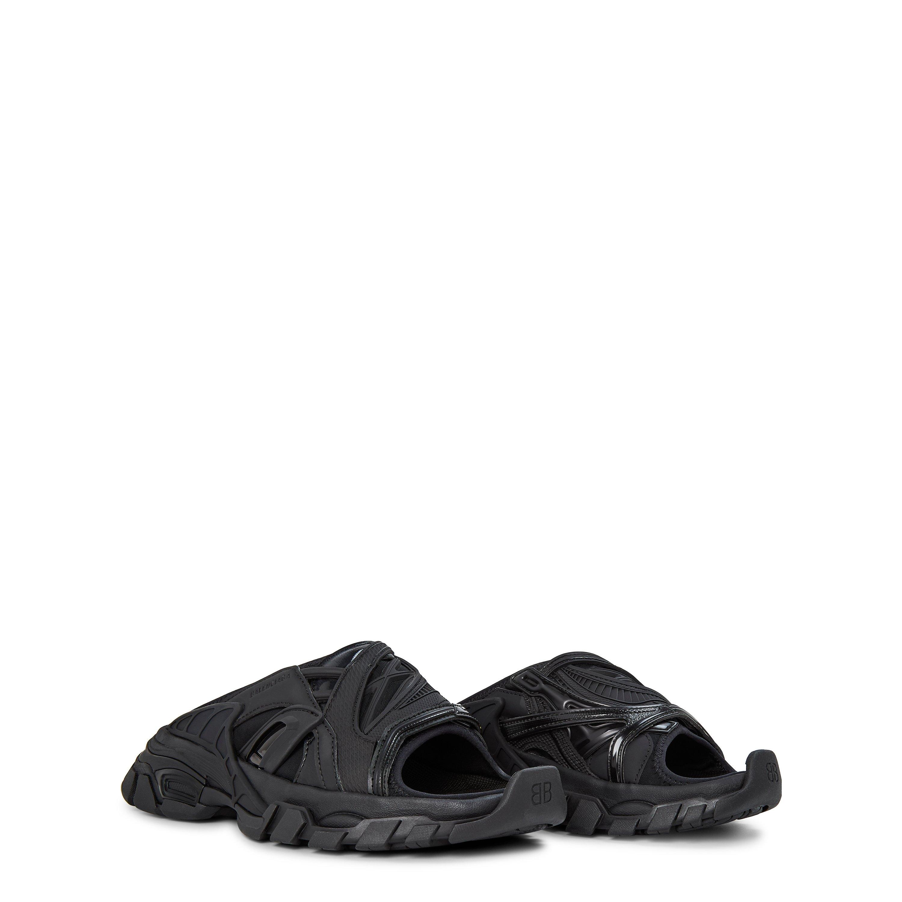 Black - Balenciaga - Women's Track Slide Flat Sandals - 3