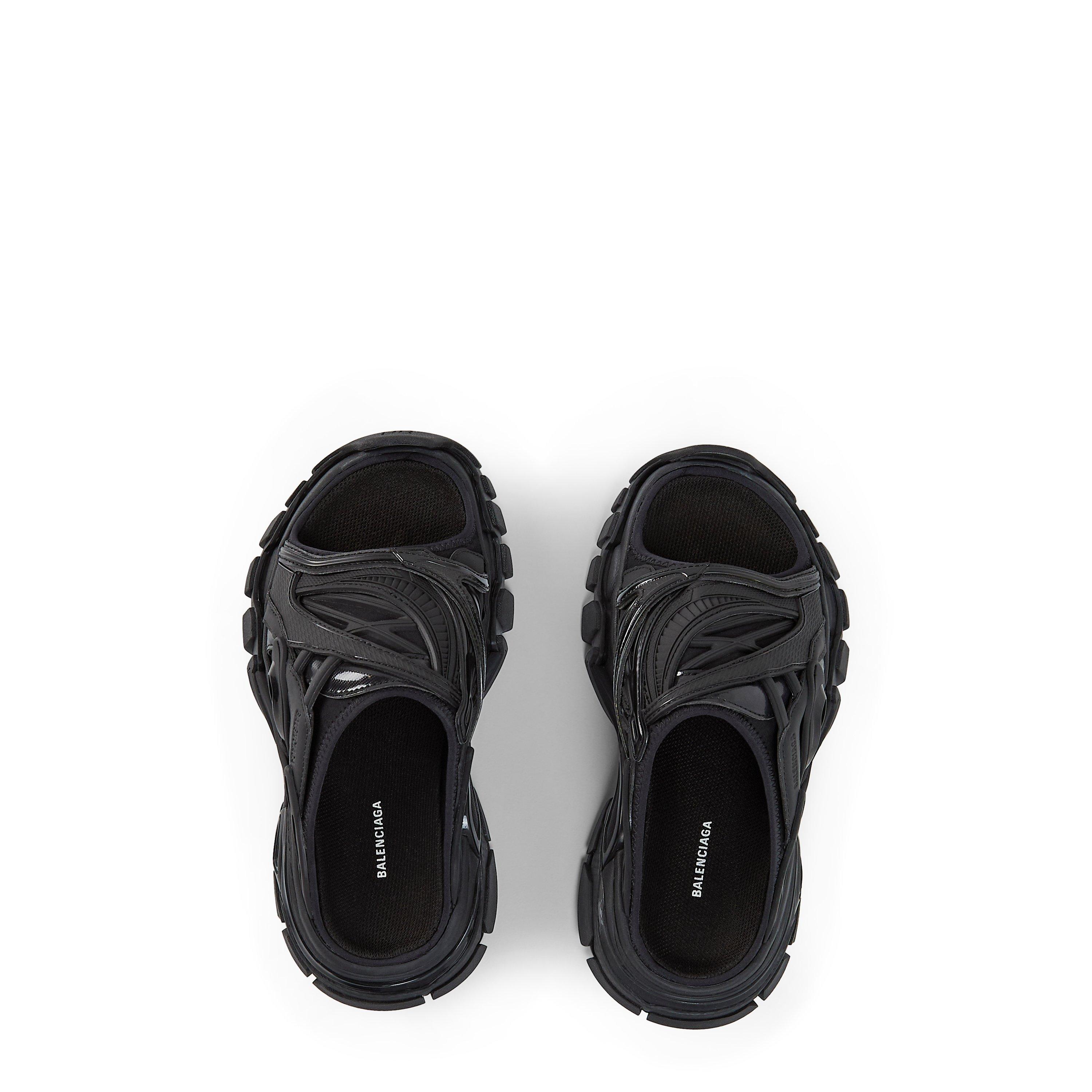 Black - Balenciaga - Women's Track Slide Flat Sandals - 5