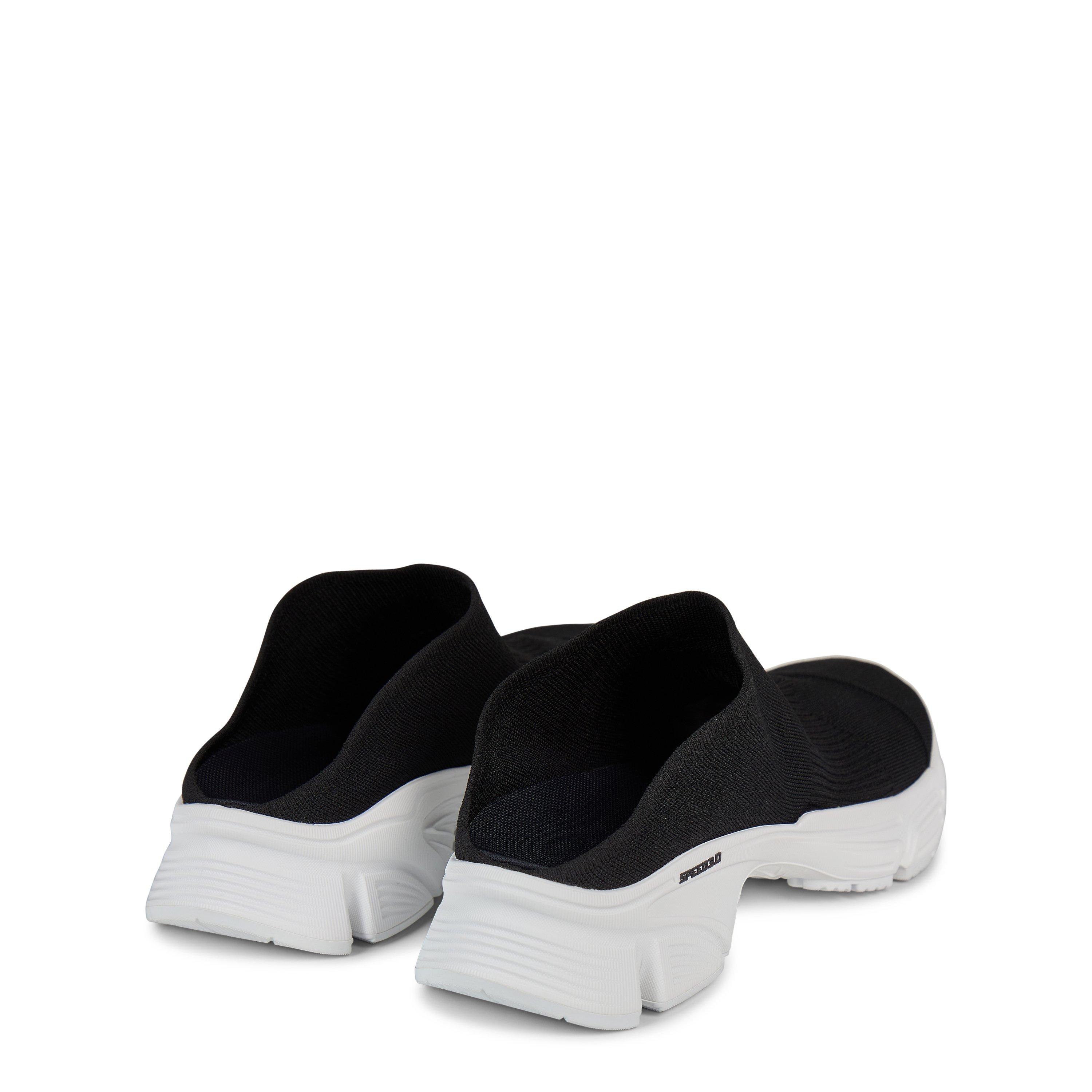 Black/White - Balenciaga - Women's Slip-On Flat Mules - 4
