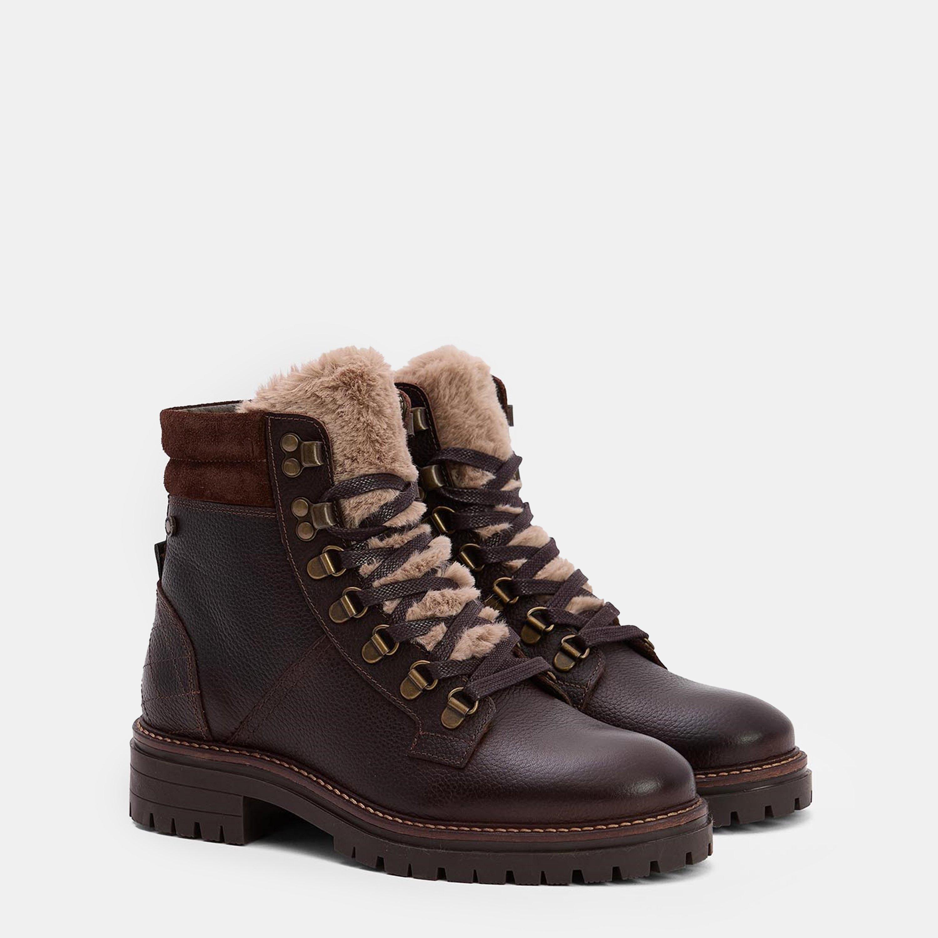 Brown - Barbour - Women's Bamburgh Hiker Rugged Boots - 2