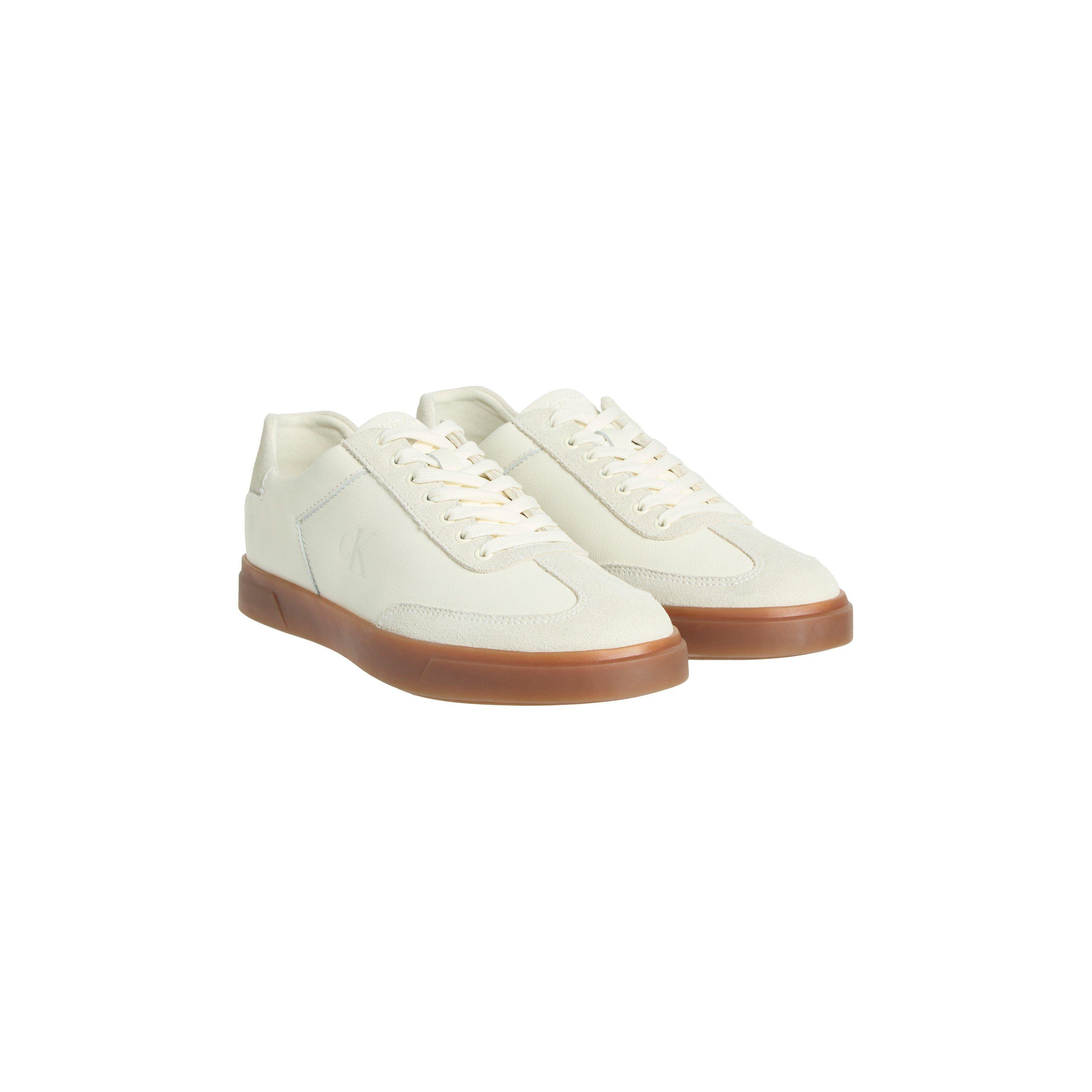 Marshmallow - Calvin Klein Jeans - Women's Leather Court Trainers - 2