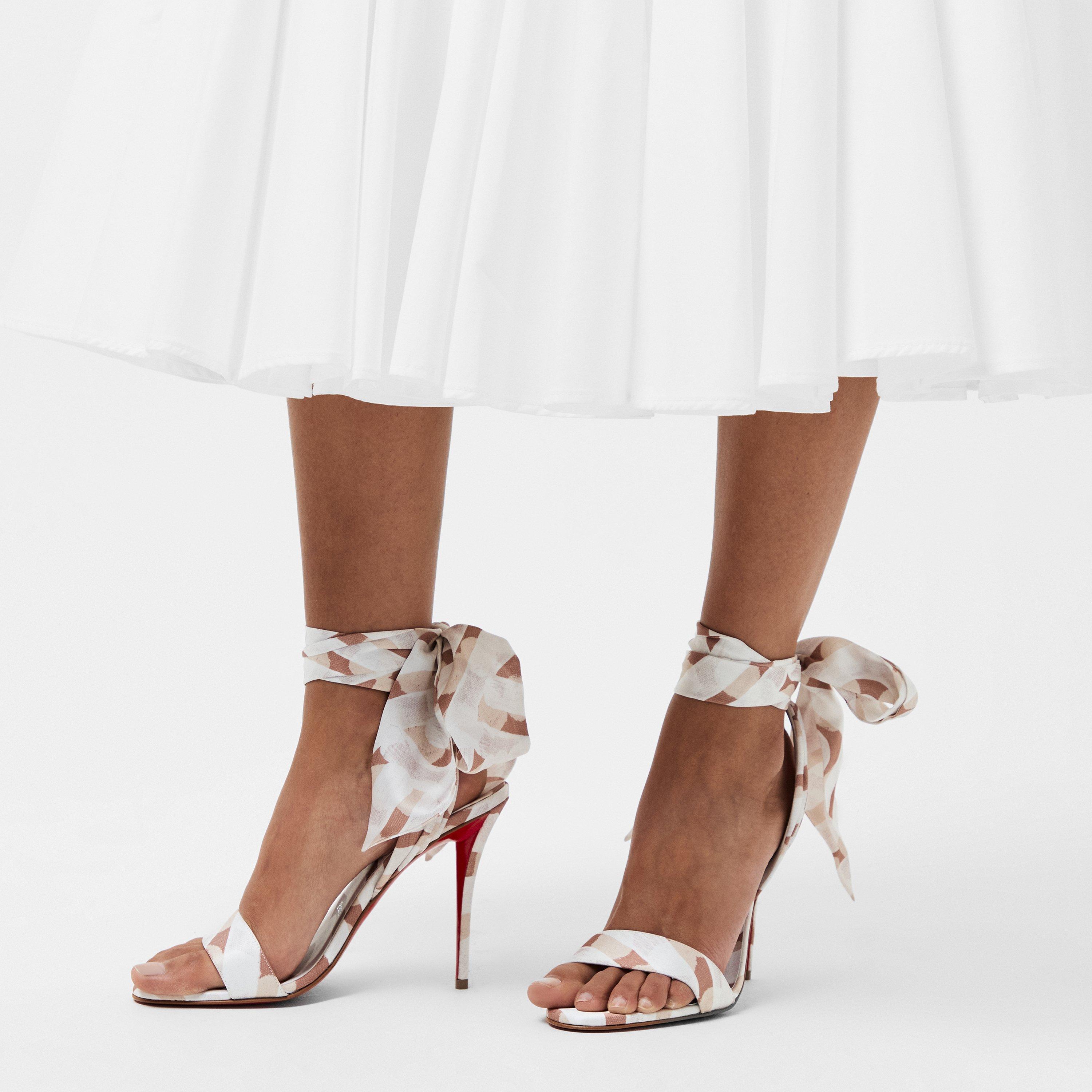 Leche - Christian Louboutin - Miss Z Sandal Du Desert 100mm Sandals - 3