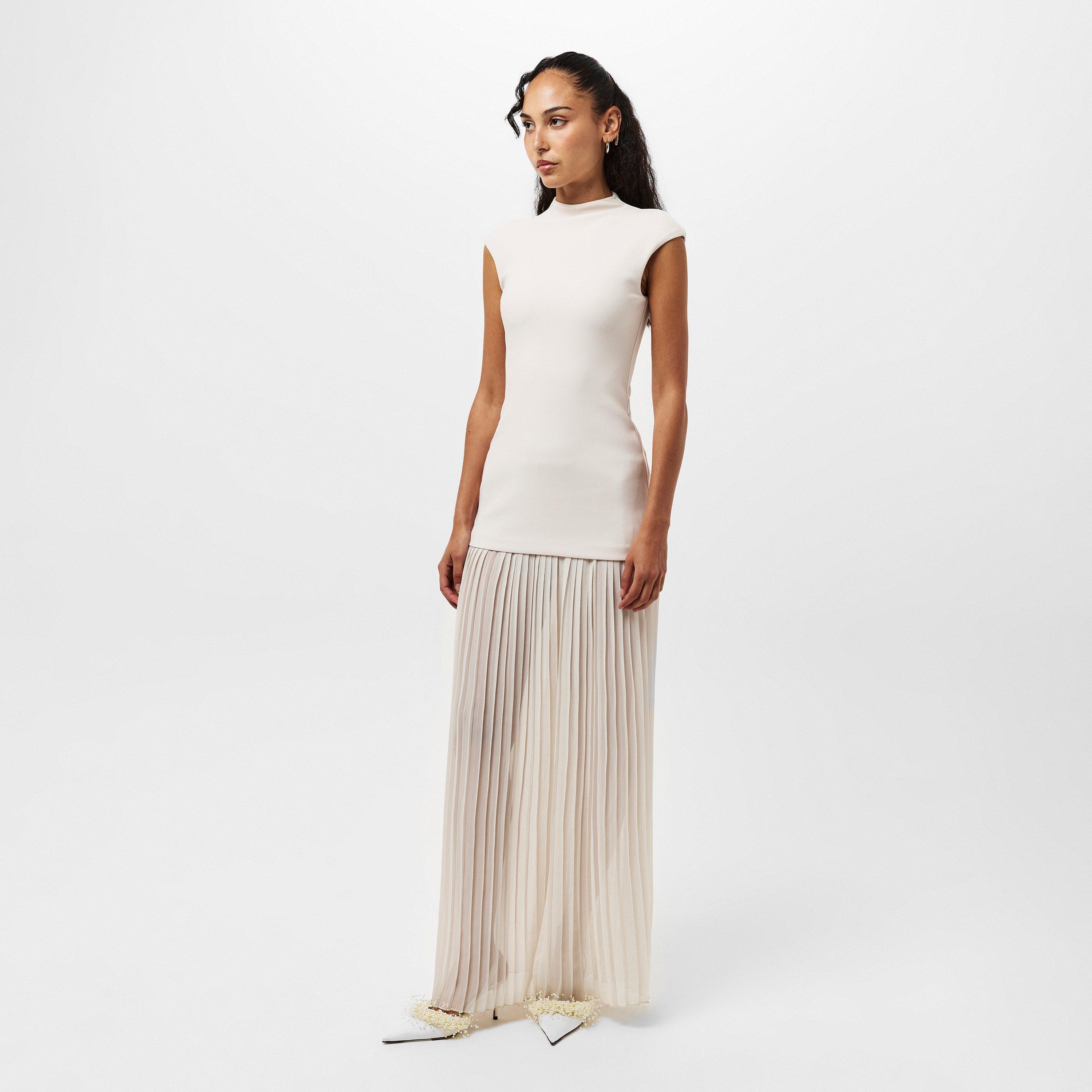 White Satin - Mach and Mach - Women's Pearl Slingback - 7