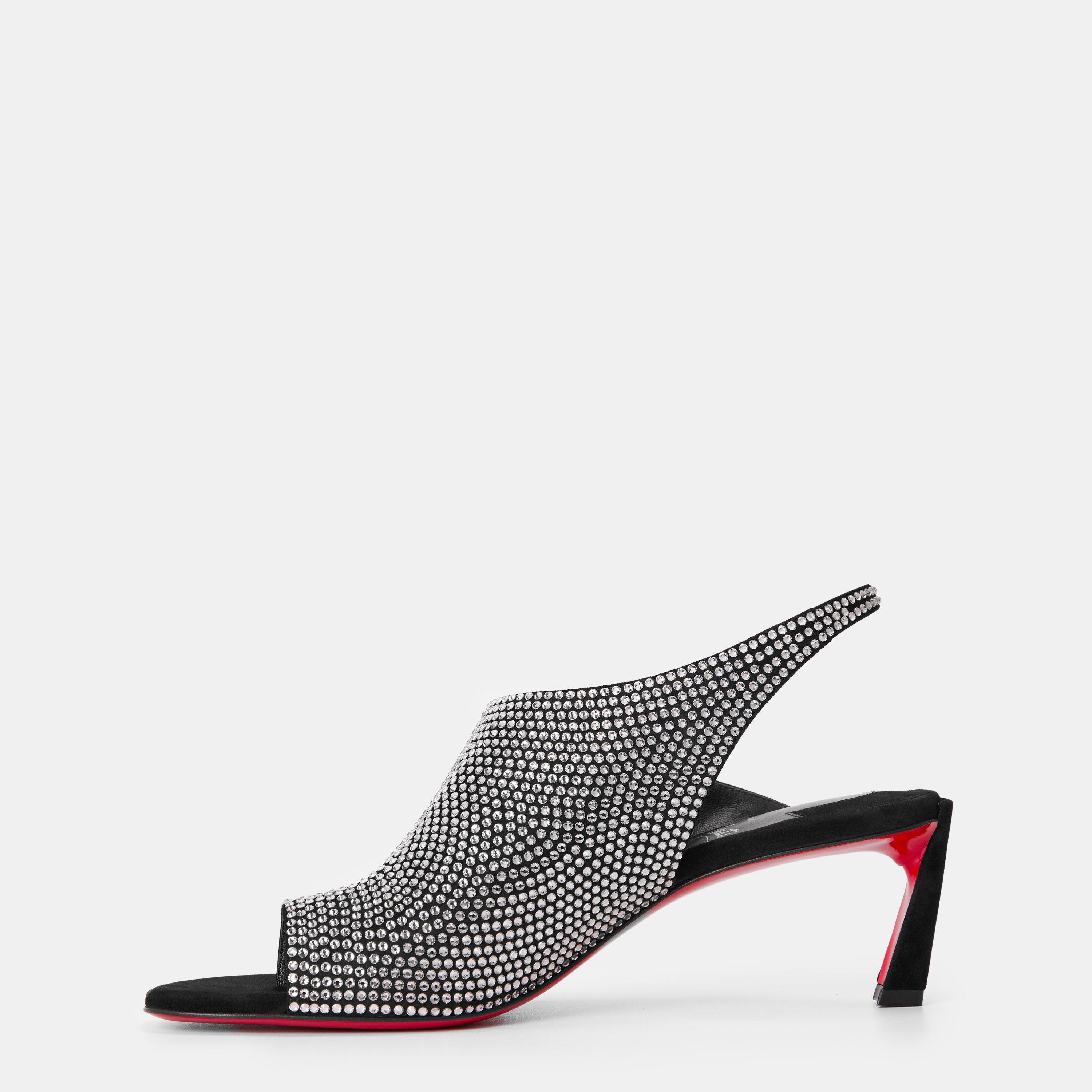 Black Cry - Christian Louboutin - Women's Heeled Sandals - 2