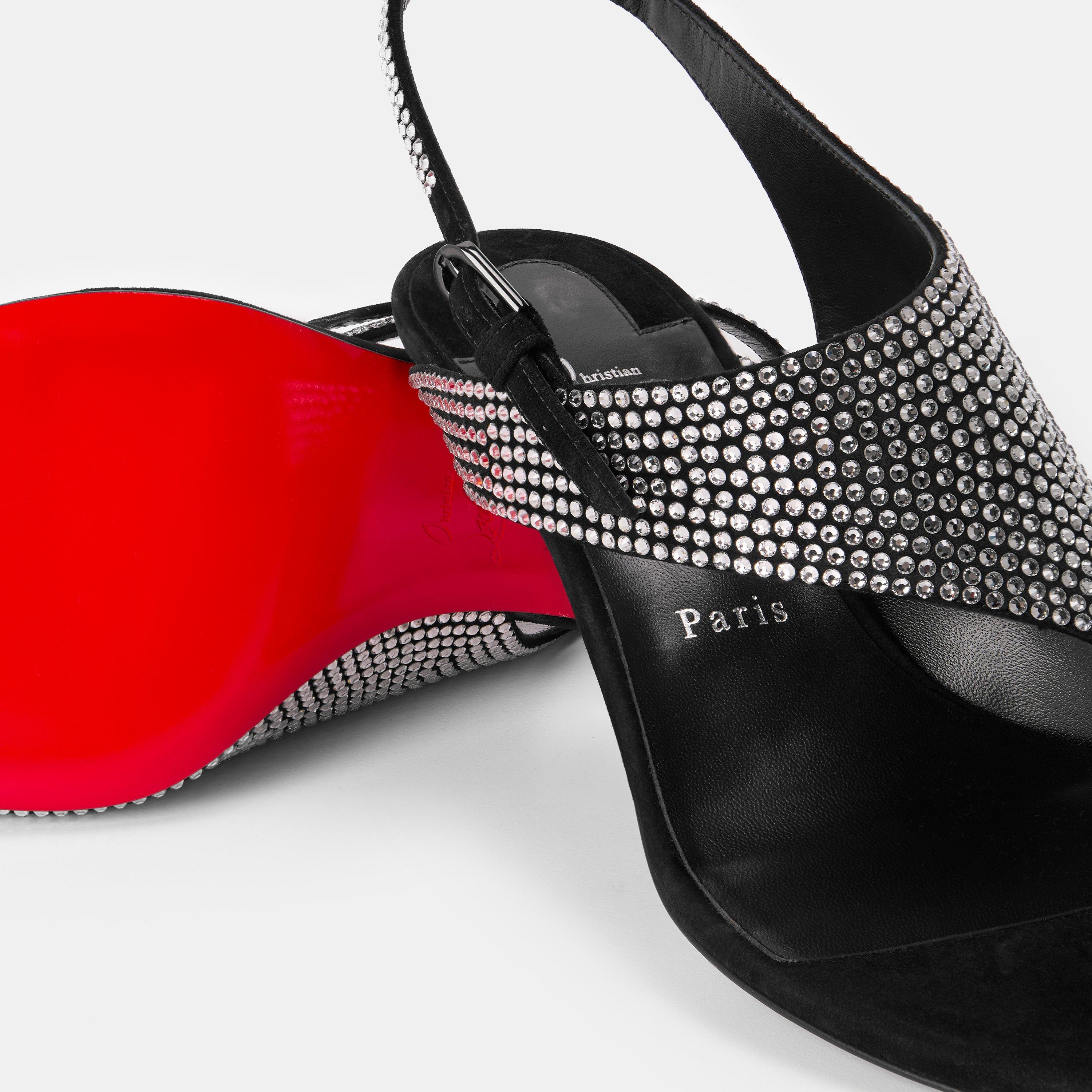 Black Cry - Christian Louboutin - Women's Heeled Sandals - 4