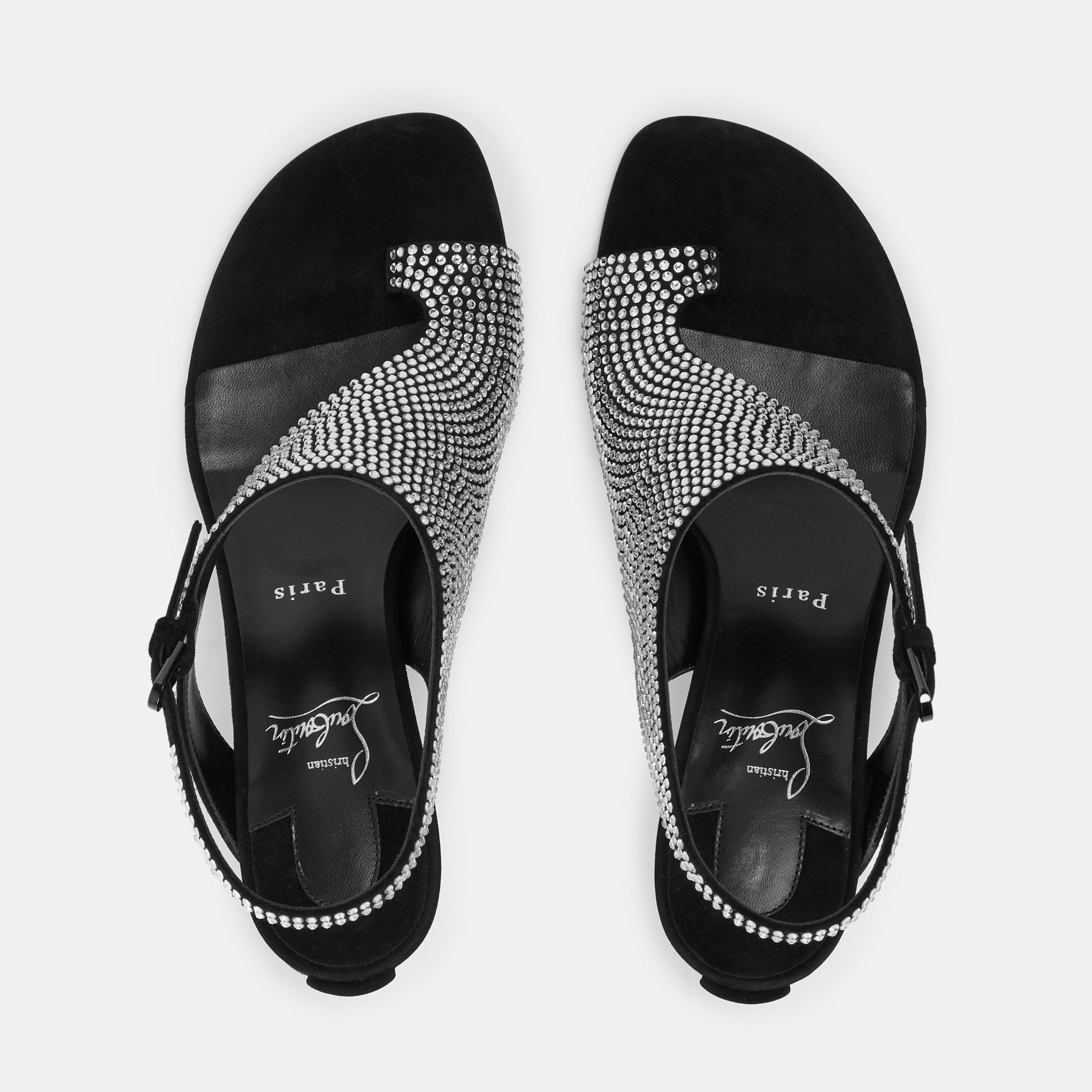 Black Cry - Christian Louboutin - Women's Heeled Sandals - 5