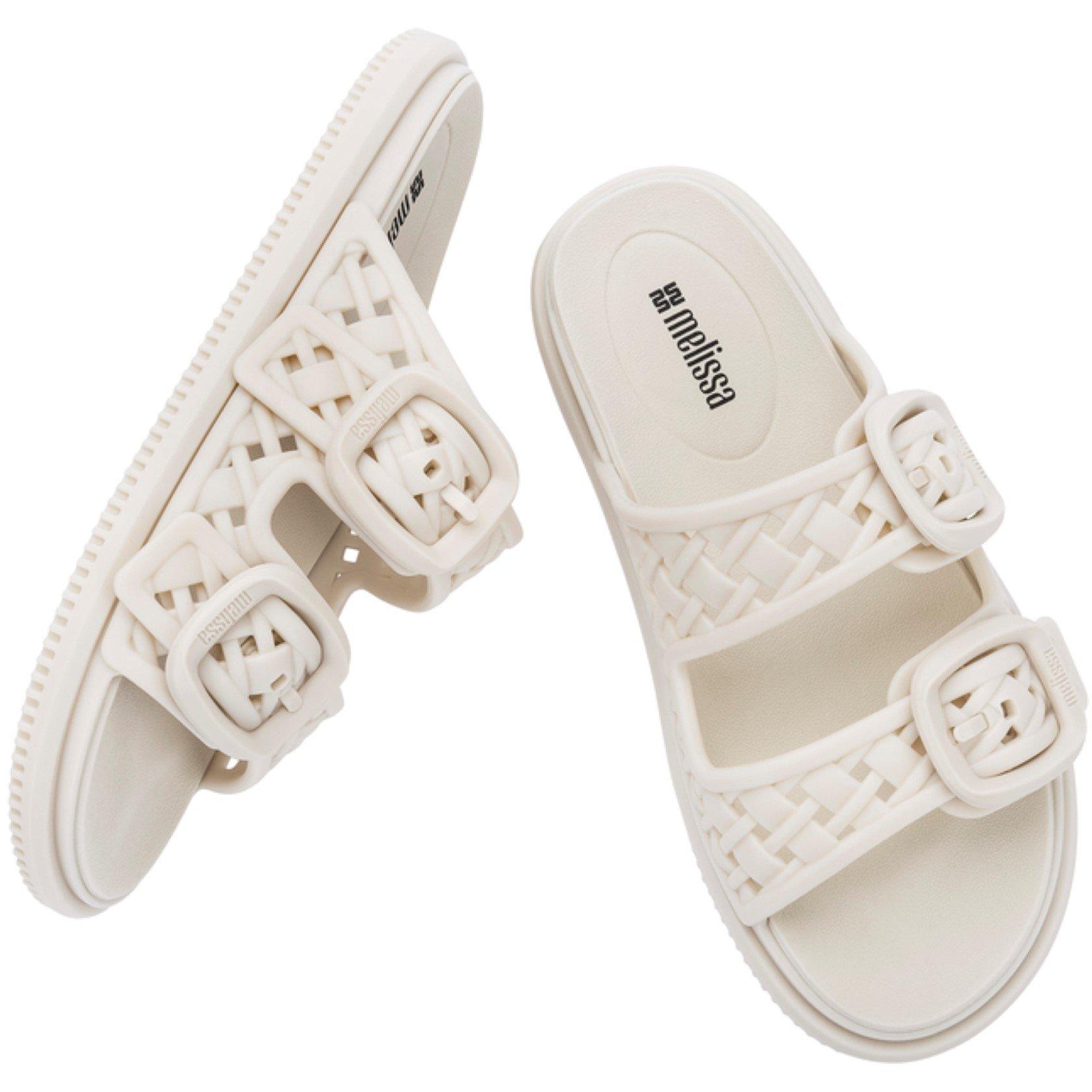Melissa Women's Possession Slip Flat Sandal - White - 6 (39)