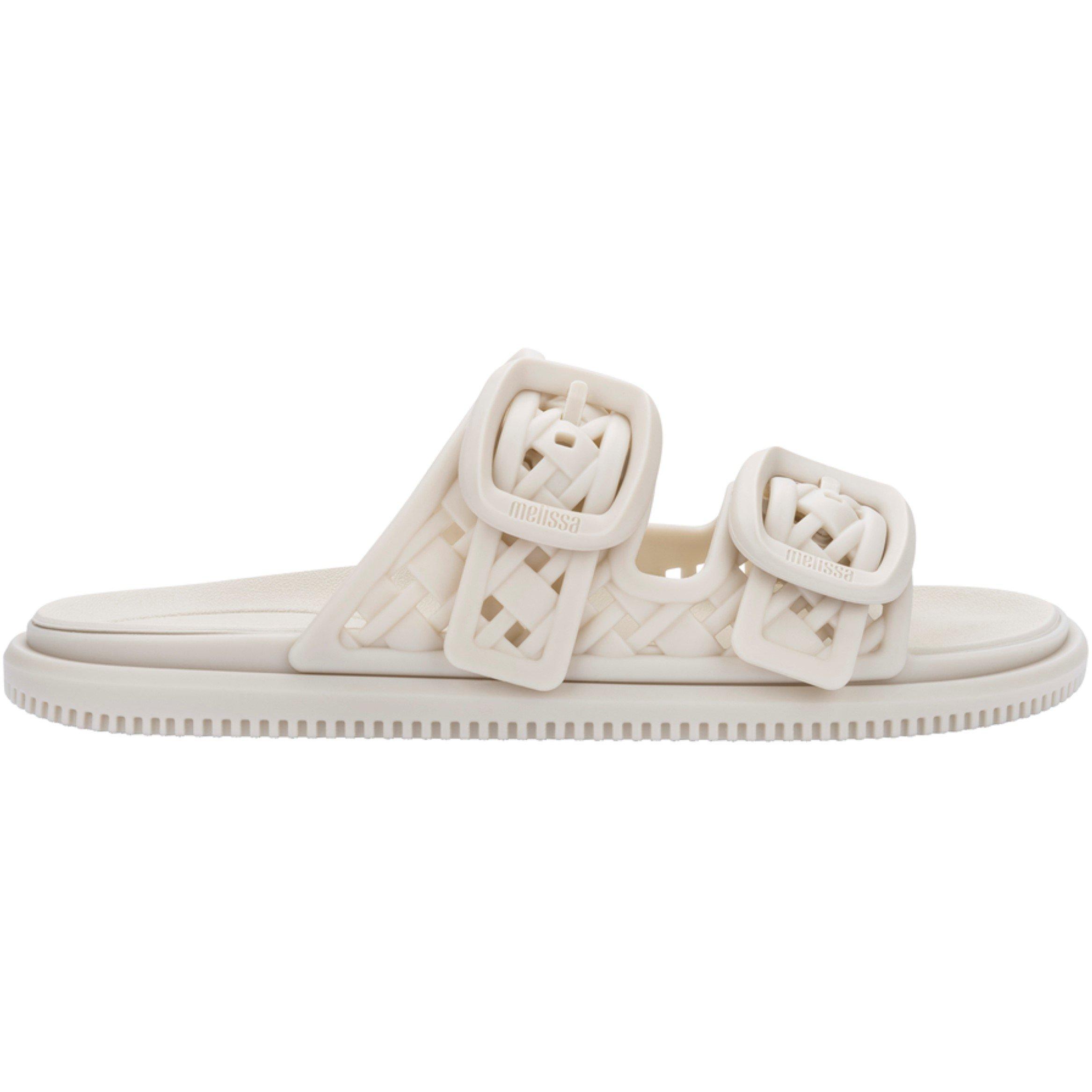 White - Melissa - Women's Possession Slip Flat Sandal - 2