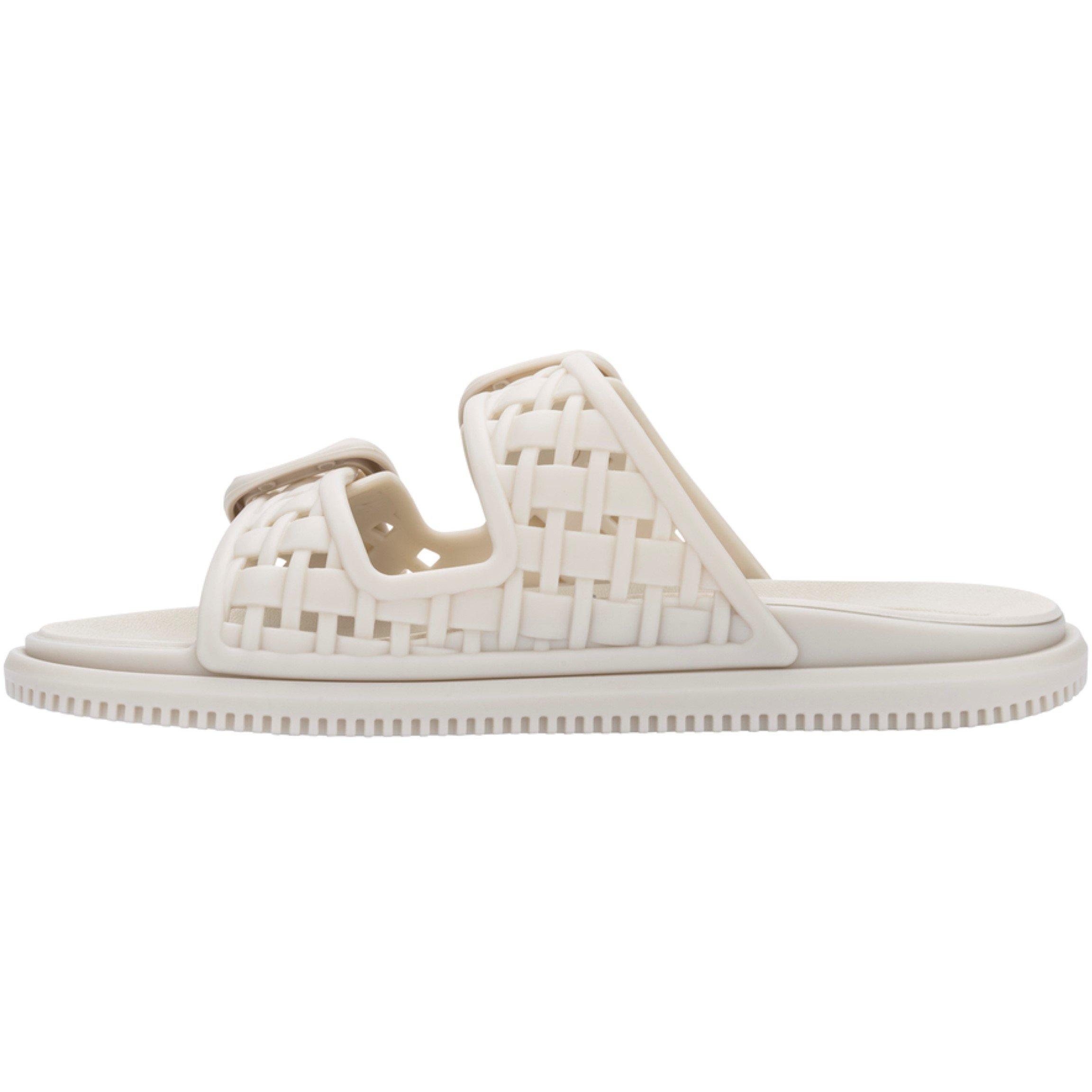 White - Melissa - Women's Possession Slip Flat Sandal - 3