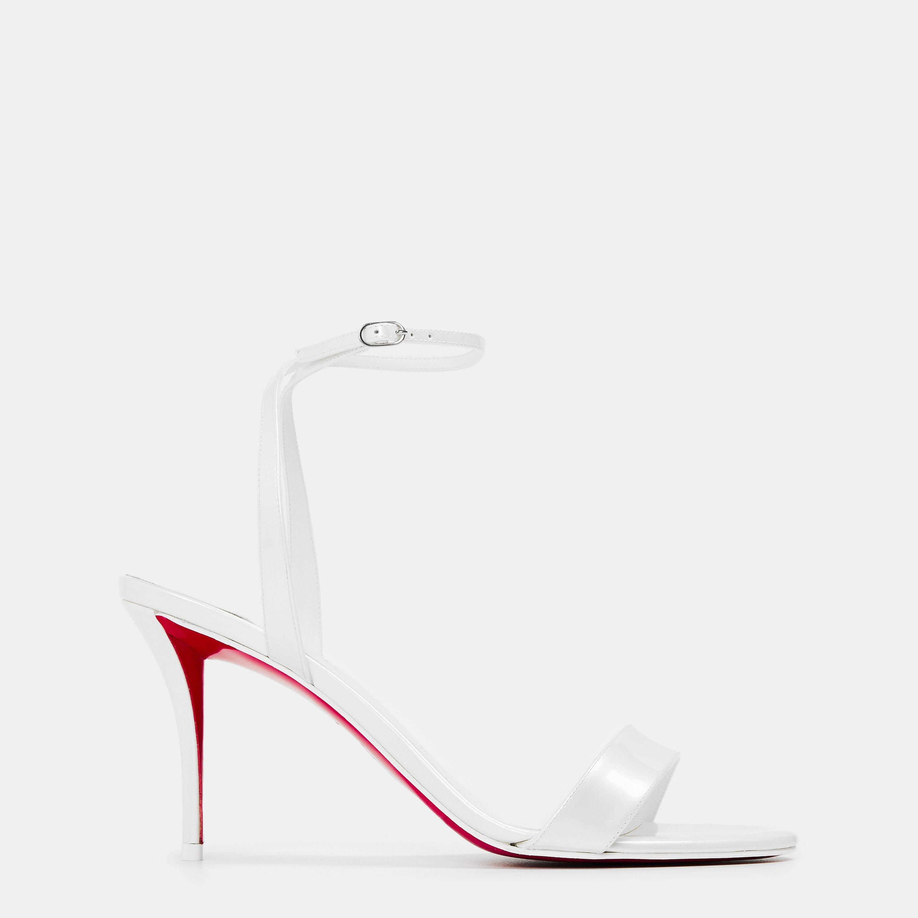 Bianco - Christian Louboutin - Women's Signature Sole Heeled Sandals - 1