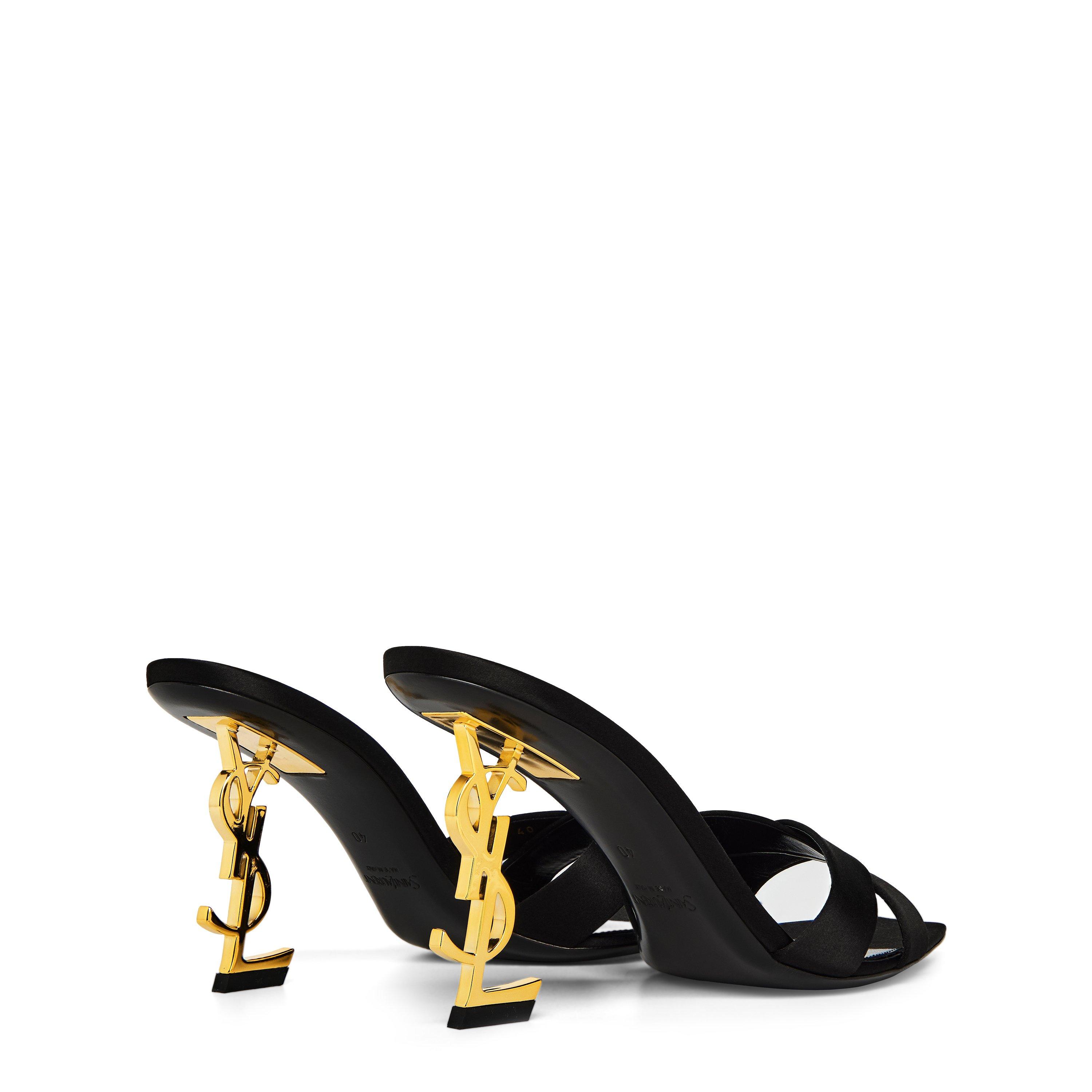Black - Saint Laurent - Opyum Heeled Mules - 5