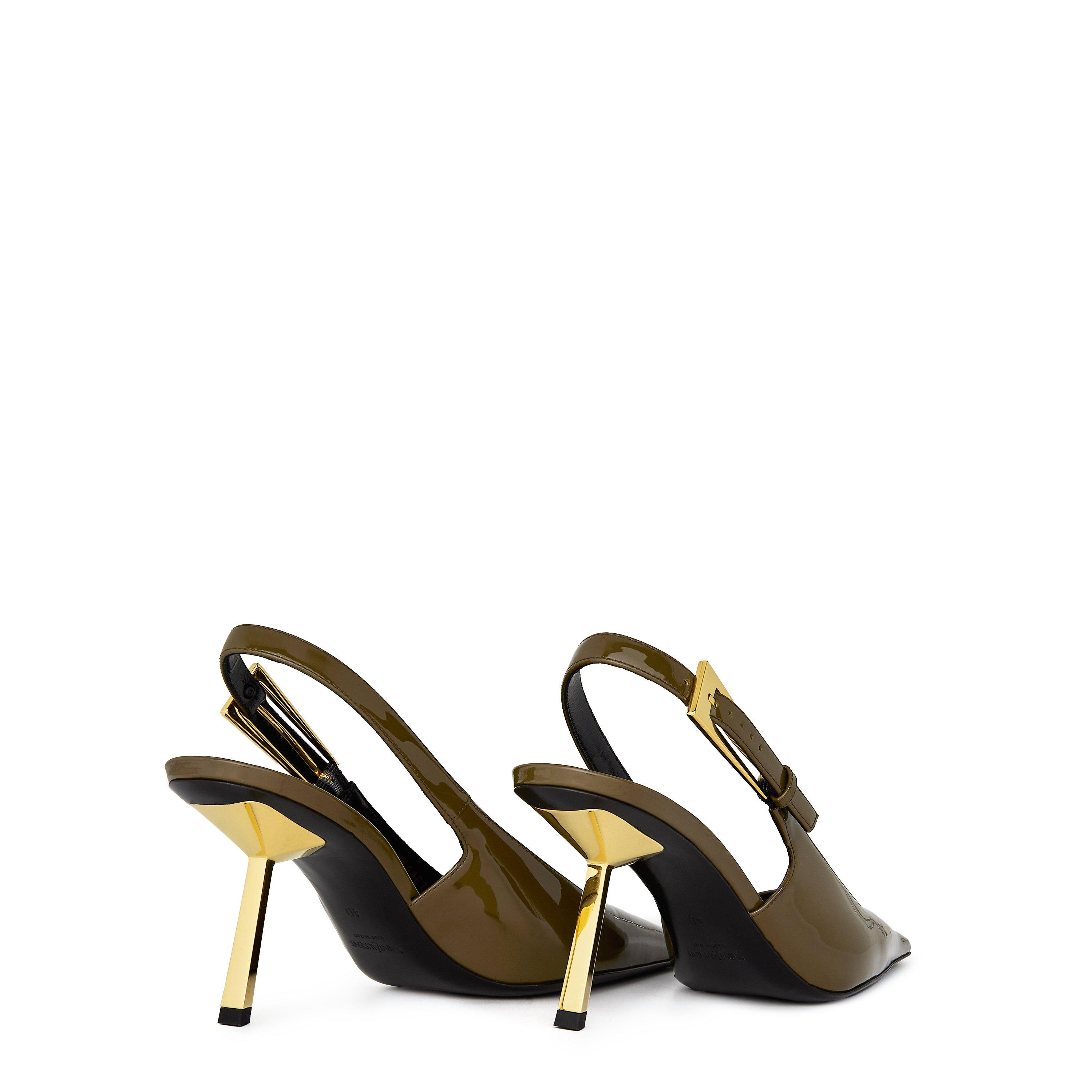Amber Green - Saint Laurent - Lee Slingback Pumps 75mm - 5