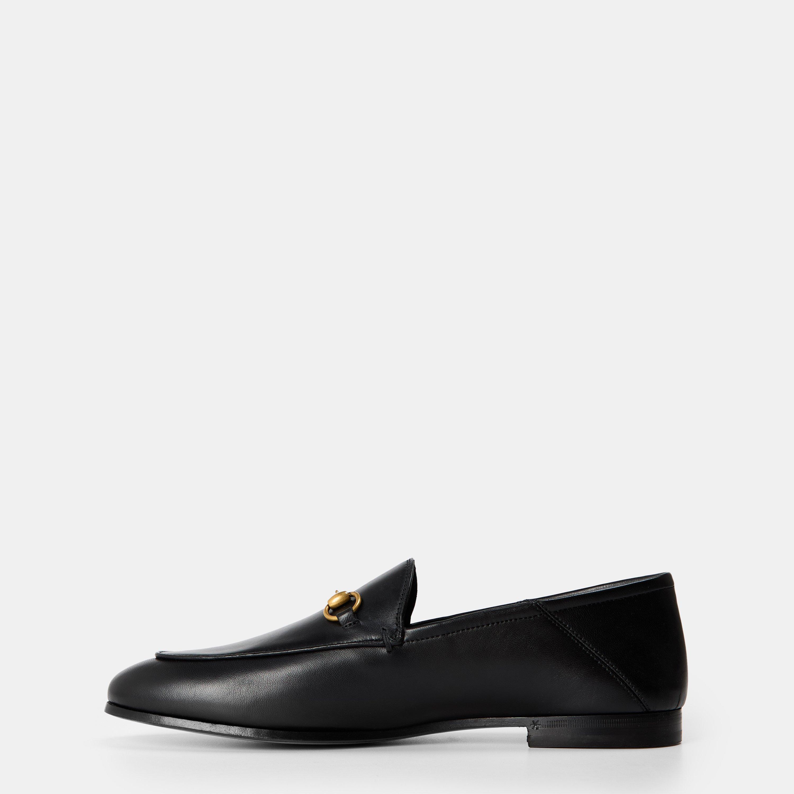 Black - Gucci - Women's Horsebit Leather Brixton Loafers - 2
