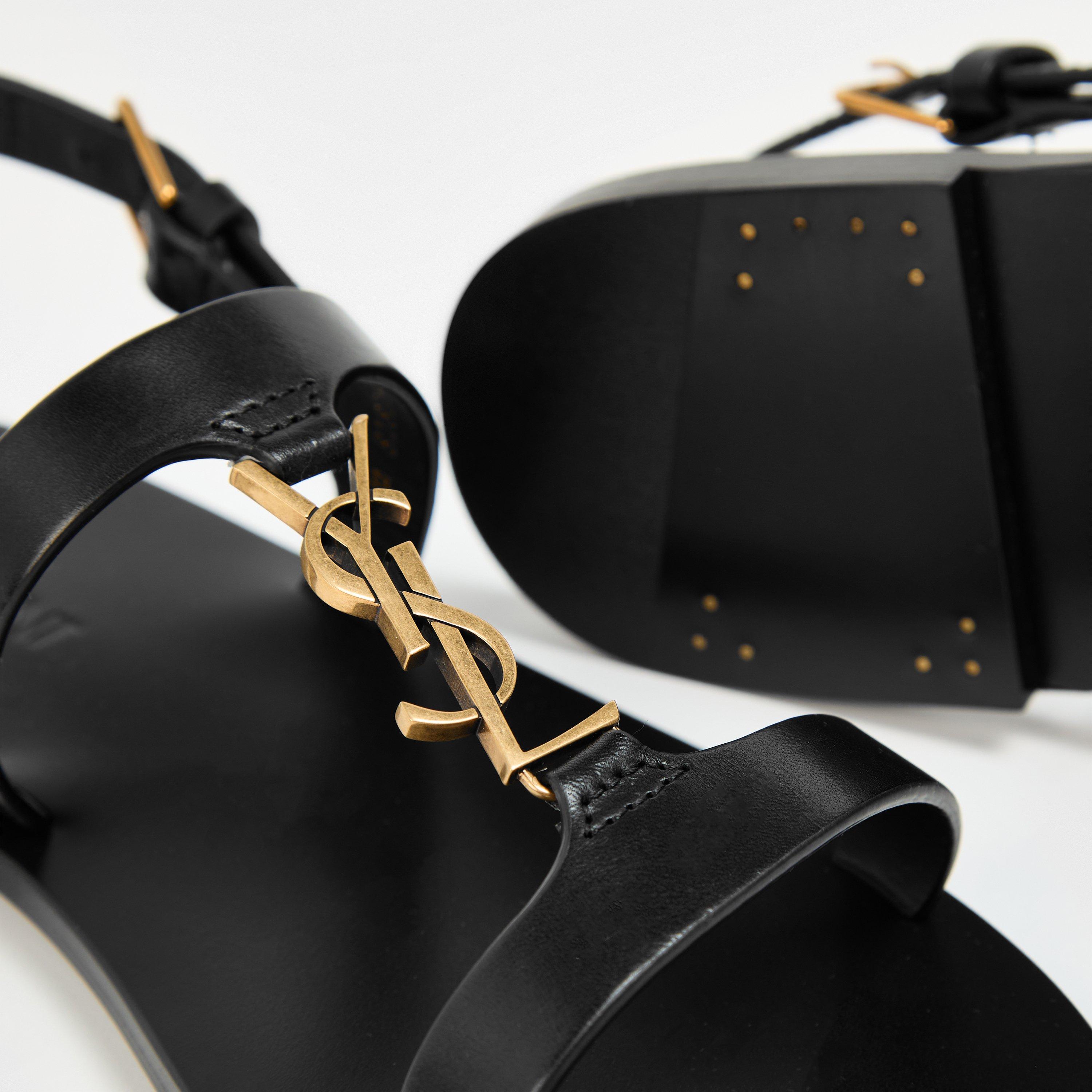 Nero - Saint Laurent - Cassandra Sandals - 4