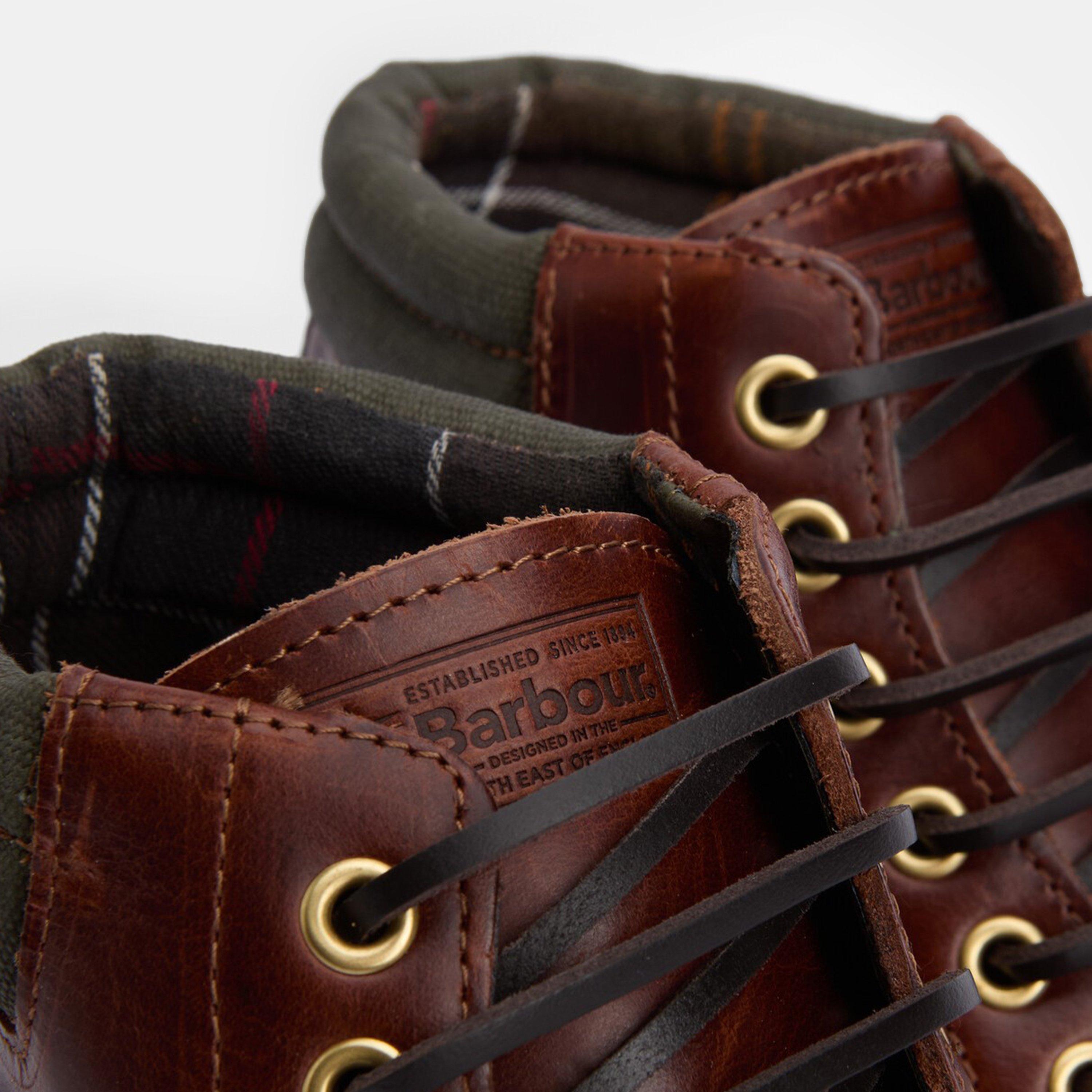 Mahogany BR71 - Barbour - Men's B.Li Tiler Moc Flat Ankle Boot - 6