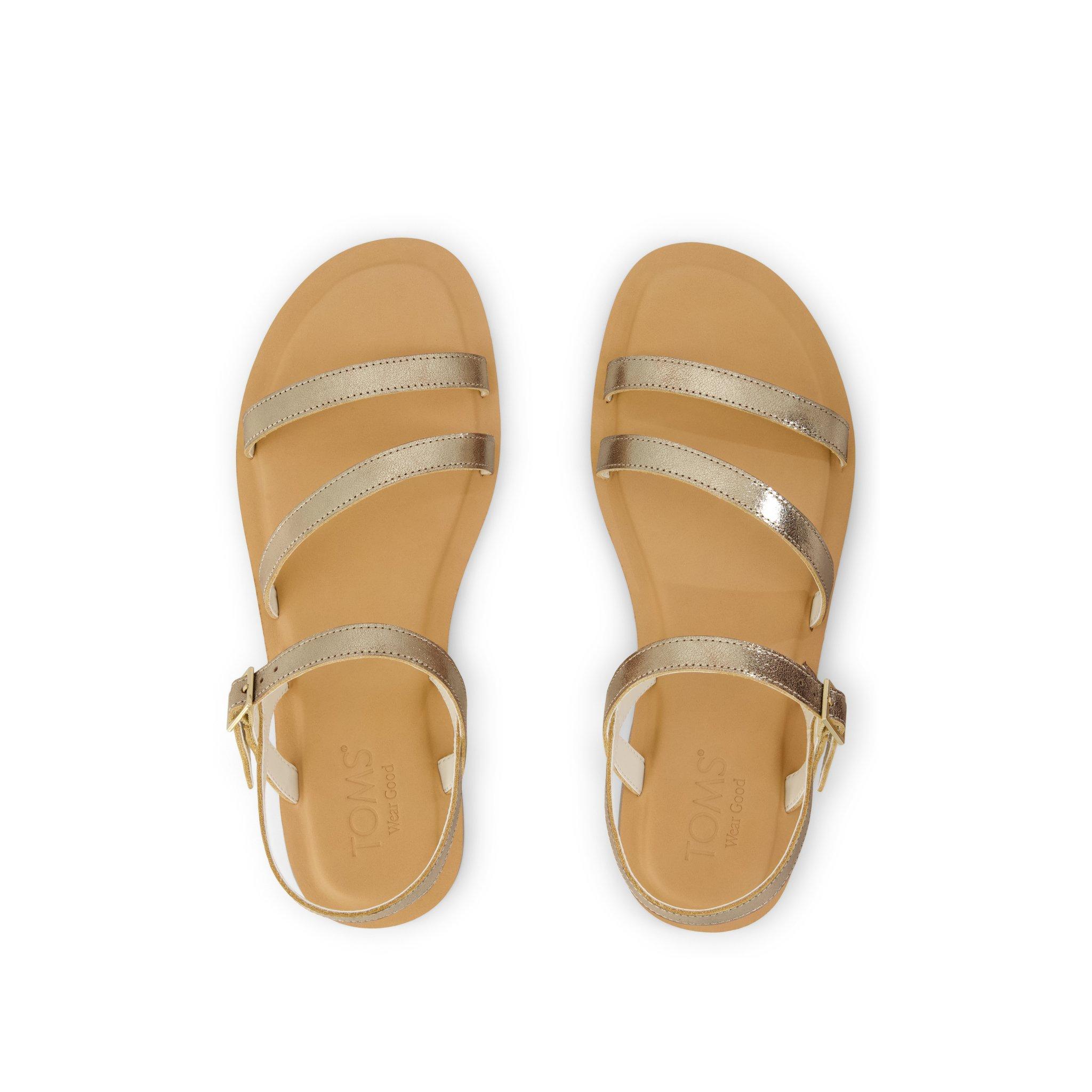 Gold - Toms - Women's Flat Sandals - 6