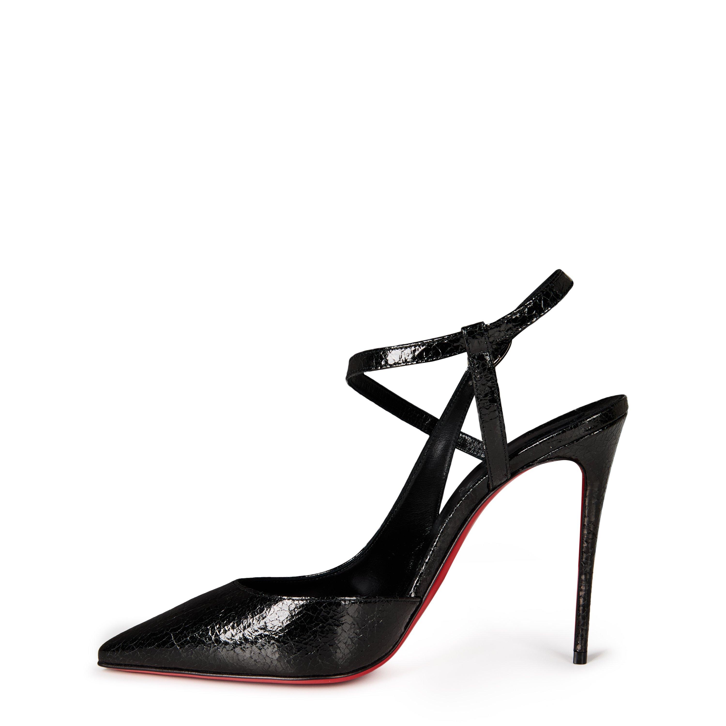 Black Black - Christian Louboutin - Jenlove 100mm Leather Heeled Pumps - 2