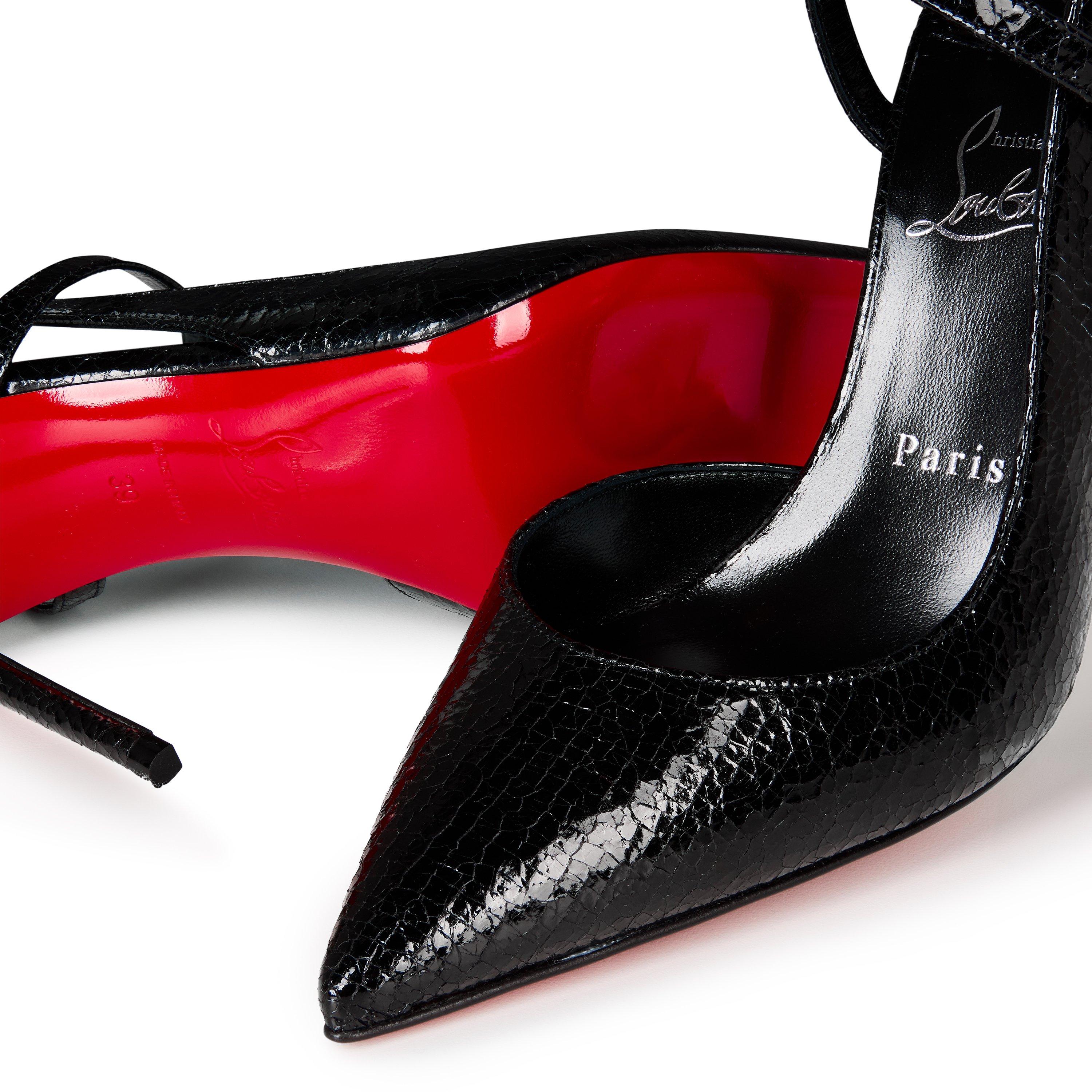 Black Black - Christian Louboutin - Jenlove 100mm Leather Heeled Pumps - 4