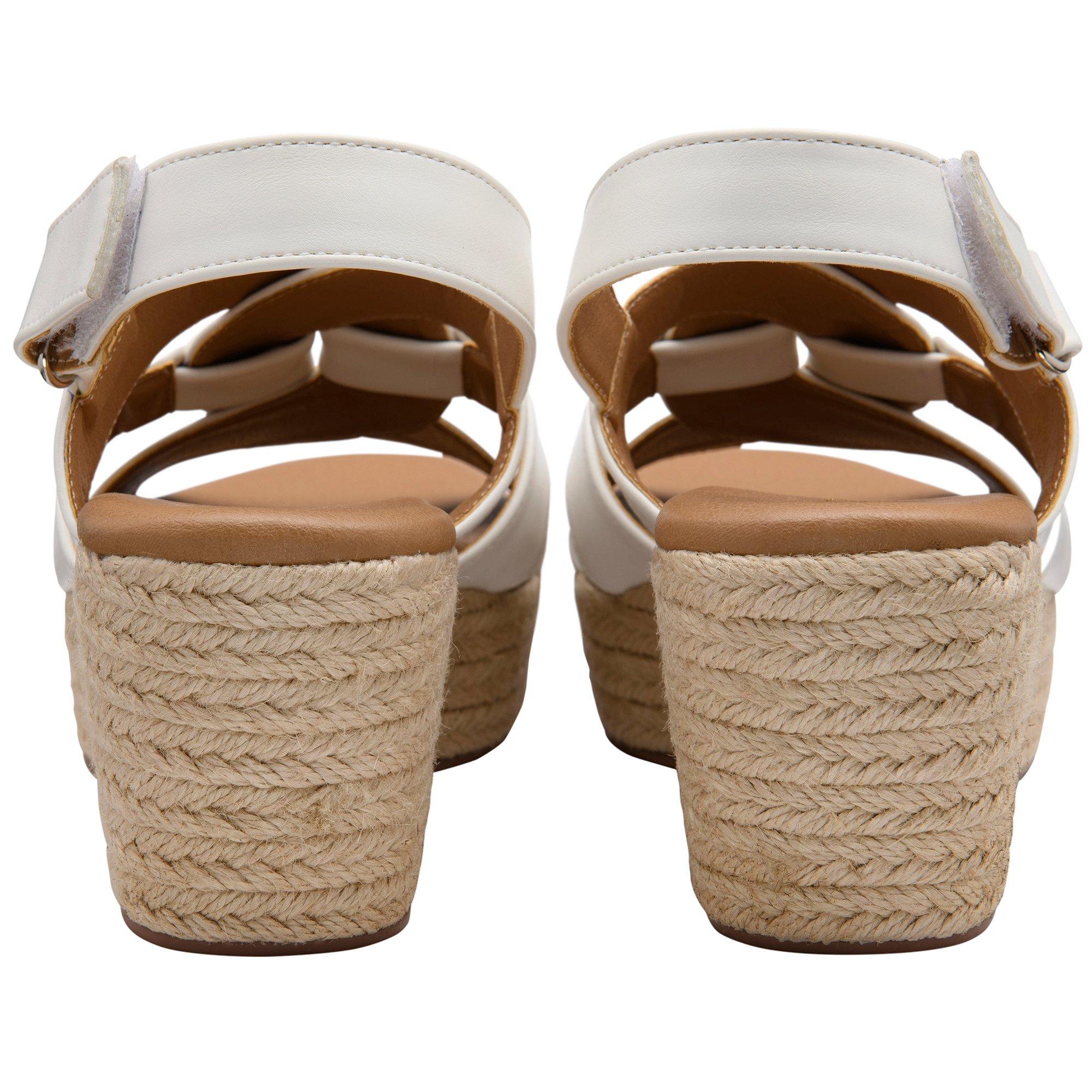 White - Lotus Shoes - Lotus Reina Wedges Ld63 - 3