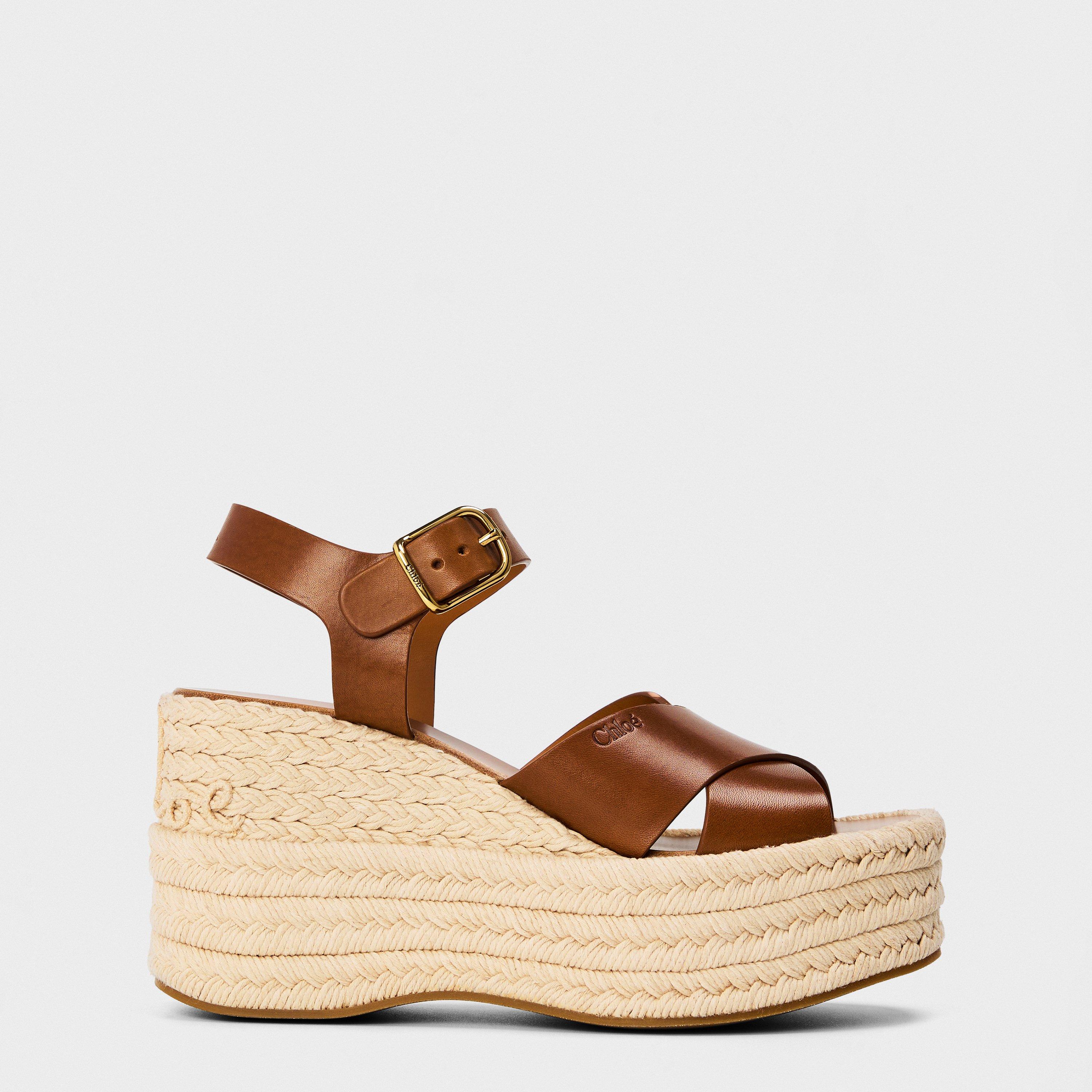 Ginger Brown - Chloe - Women's Isla Wedge Heeled Sandals - 1