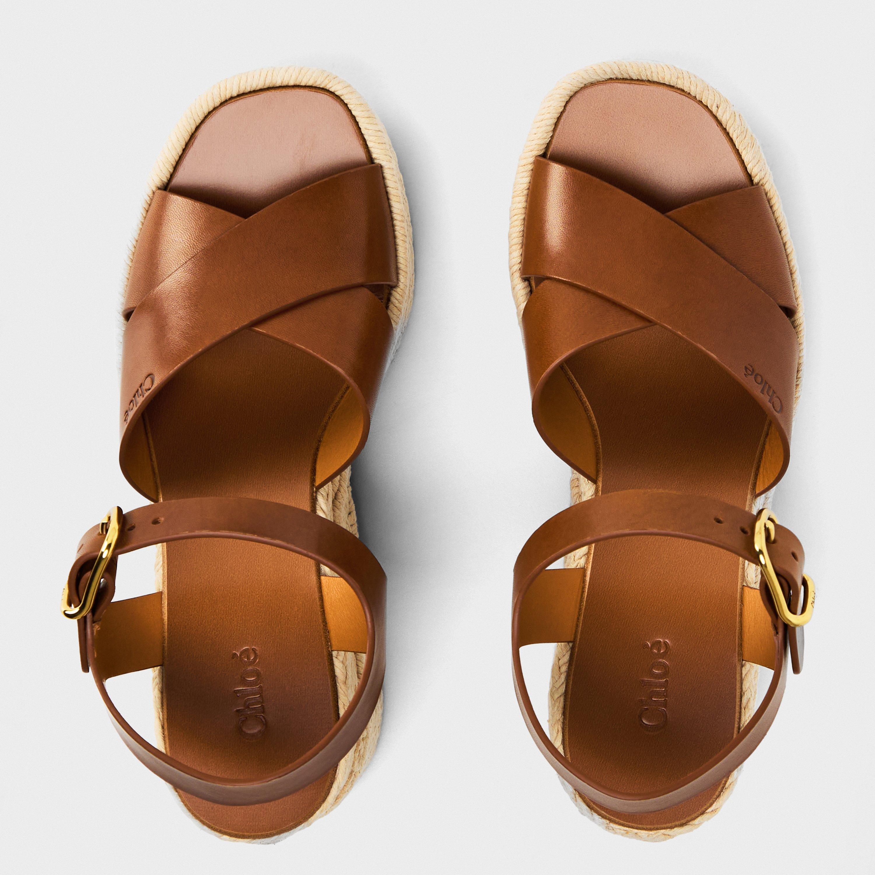 Ginger Brown - Chloe - Women's Isla Wedge Heeled Sandal - 5