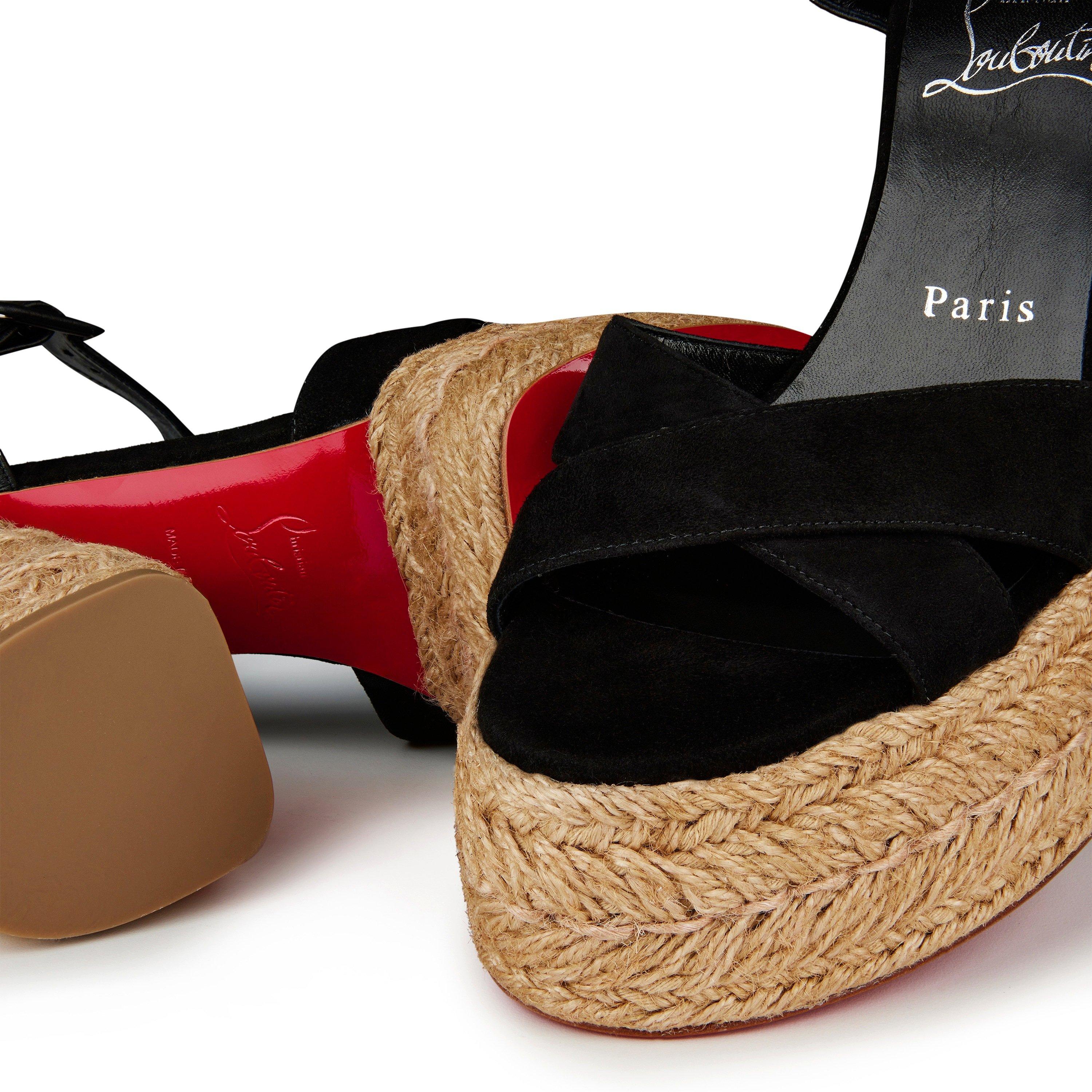 Black - Christian Louboutin - Super Calakala 130mm Espadrille Sandals - 4