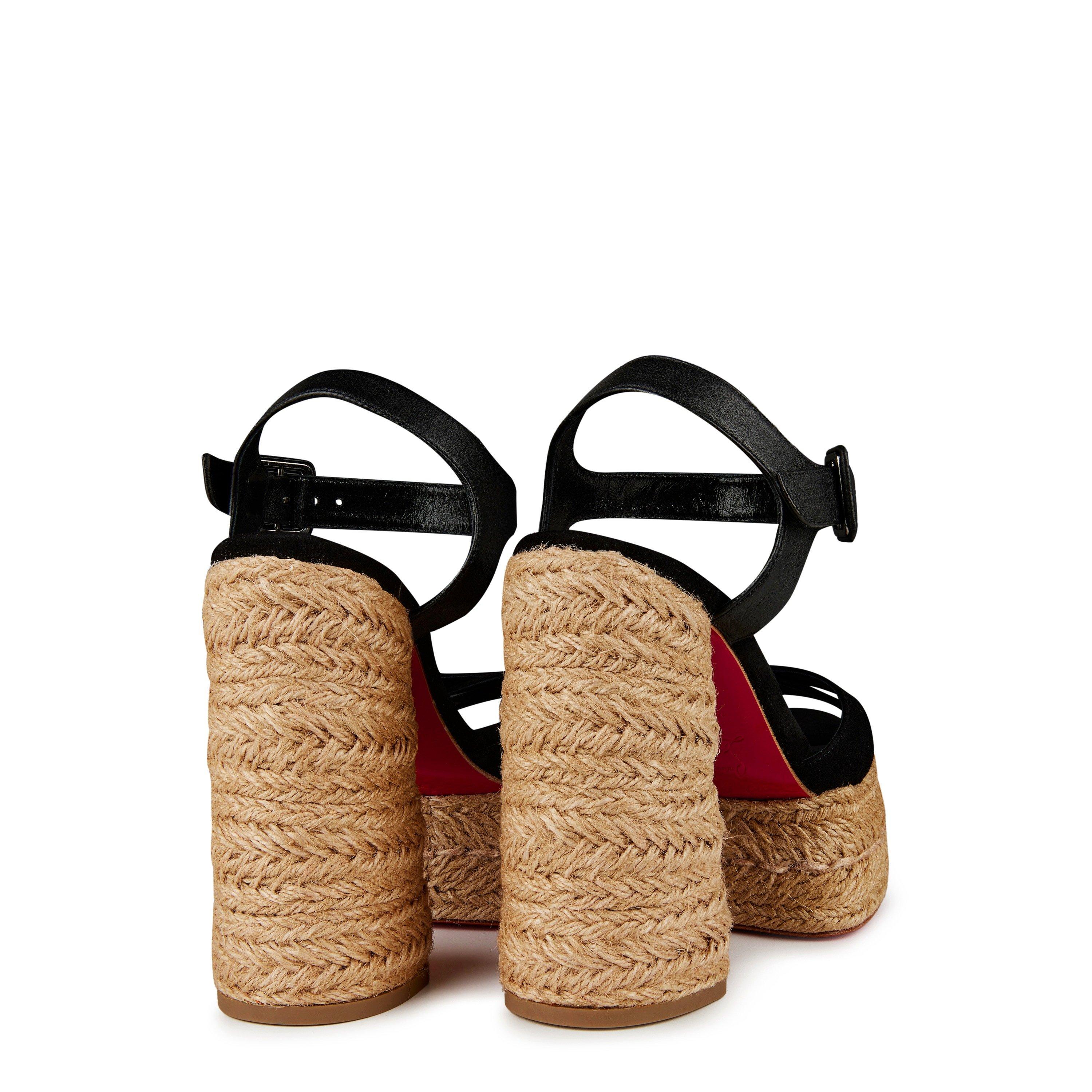 Black - Christian Louboutin - Super Calakala 130mm Espadrille Sandals - 5