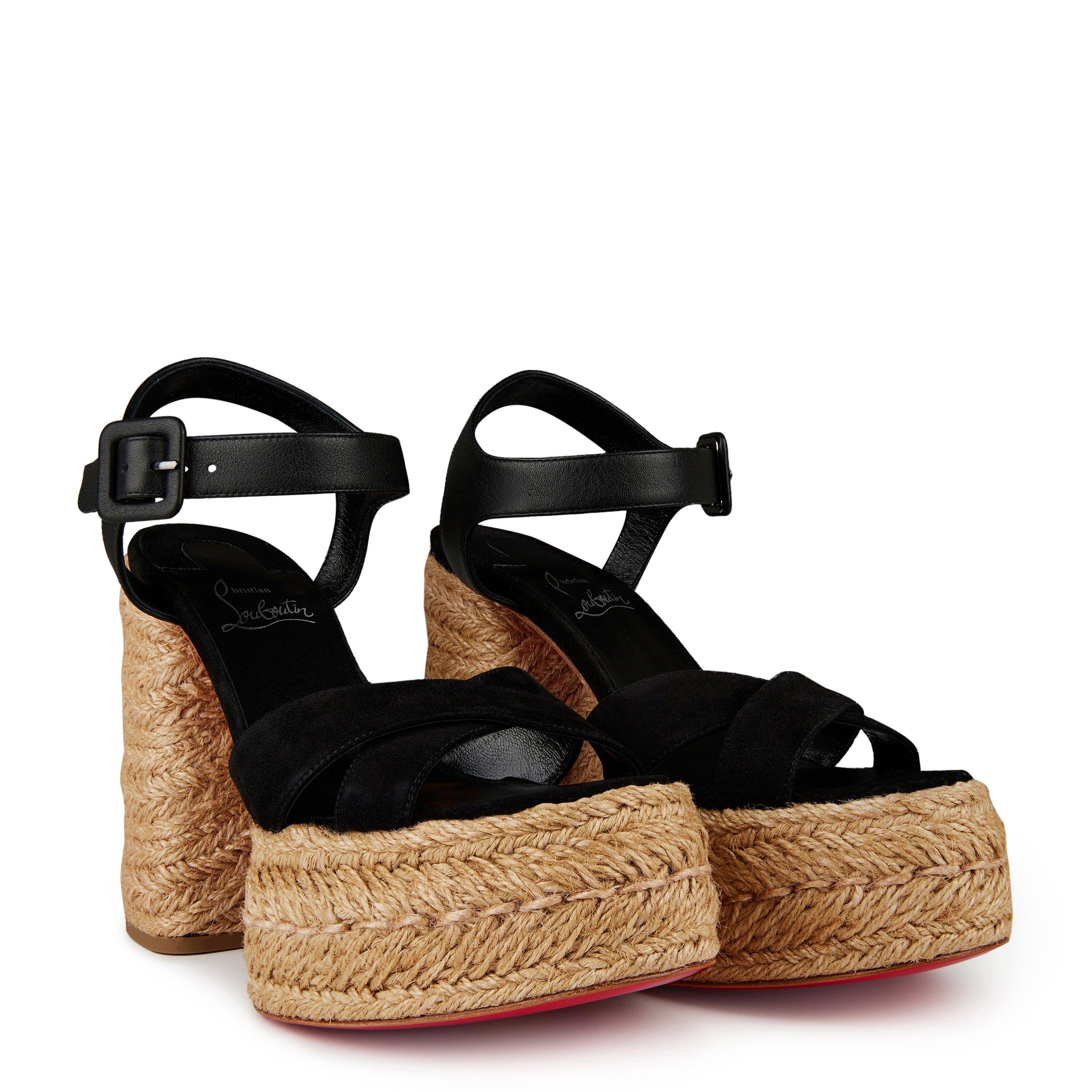 Black - Christian Louboutin - Super Calakala 130mm Espadrille Sandals - 6