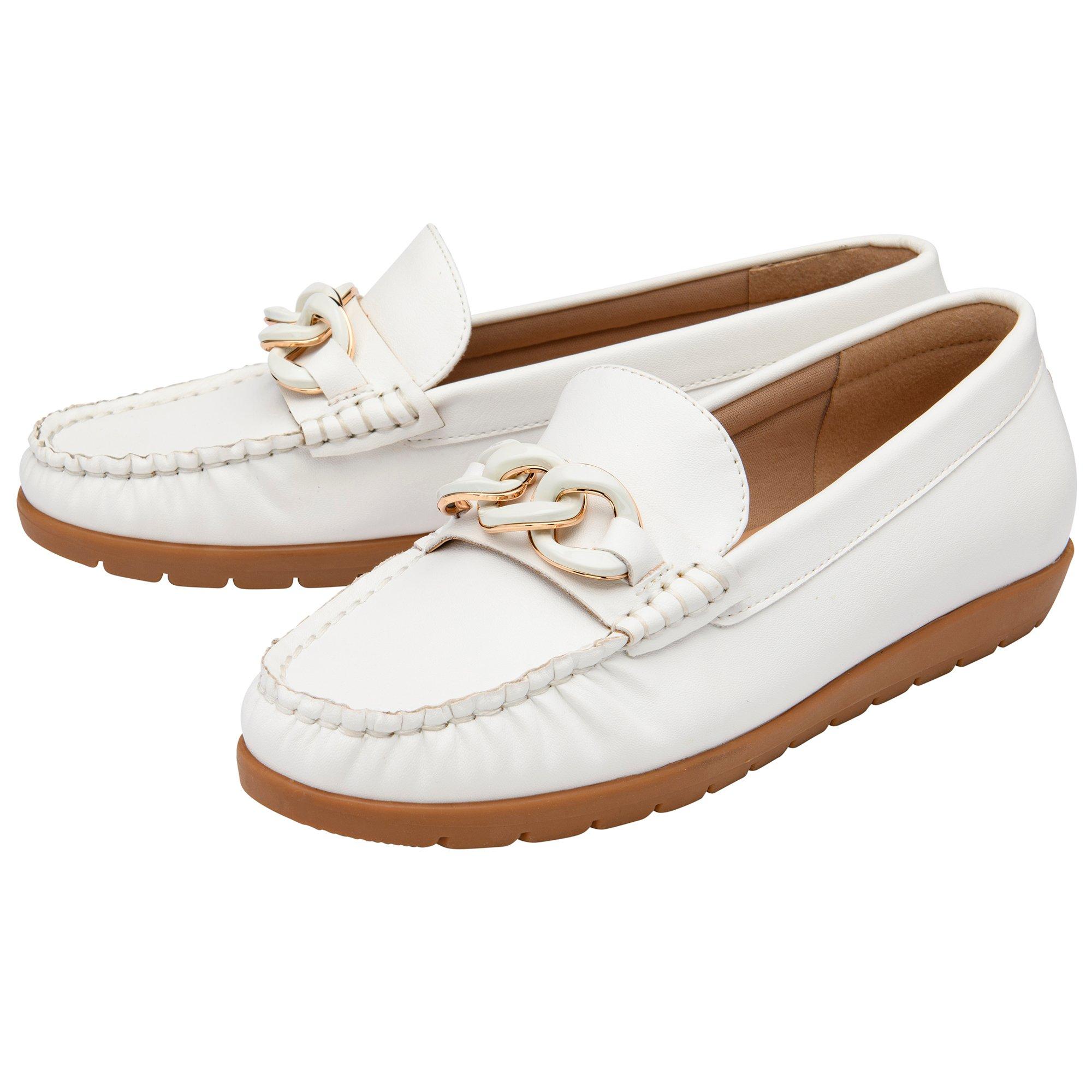 Blanc - Lotus Shoes - Lotus Coma Loafers Ld63 - 2