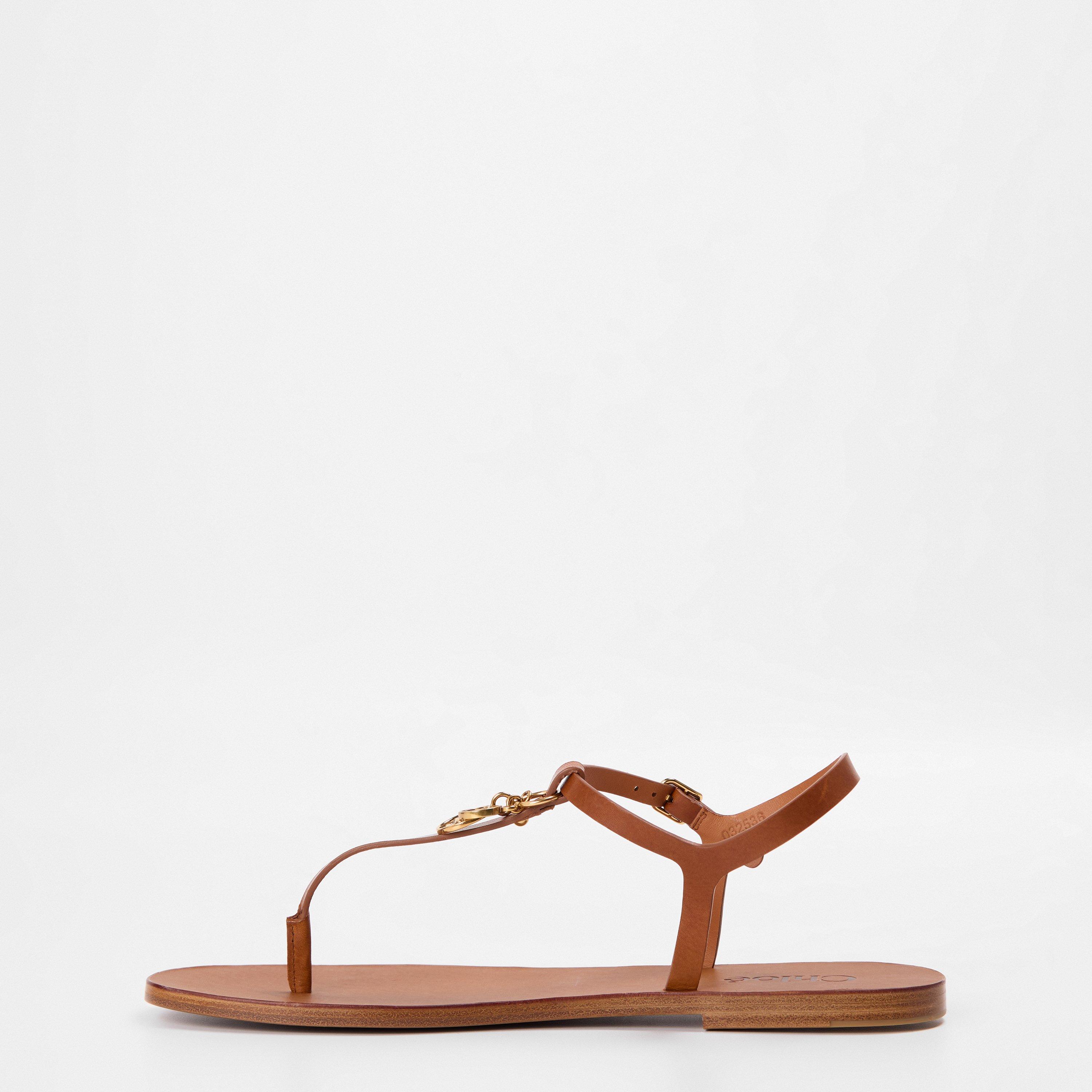 Ginger Brown - Chloe - Women's Charms Flat Sandals - 2