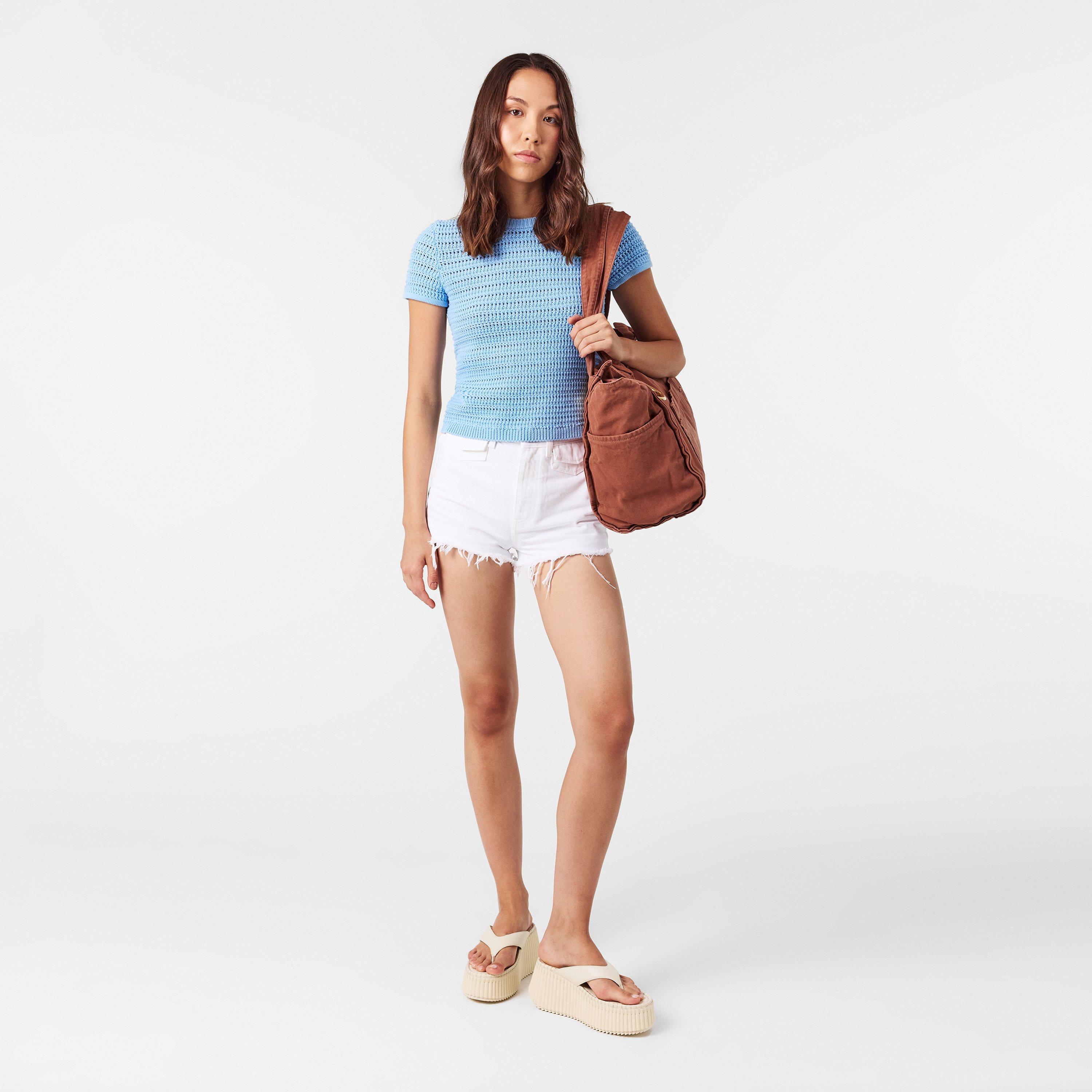 Eggshell - Chloe - Women's Nama Flatform Sandals - 6