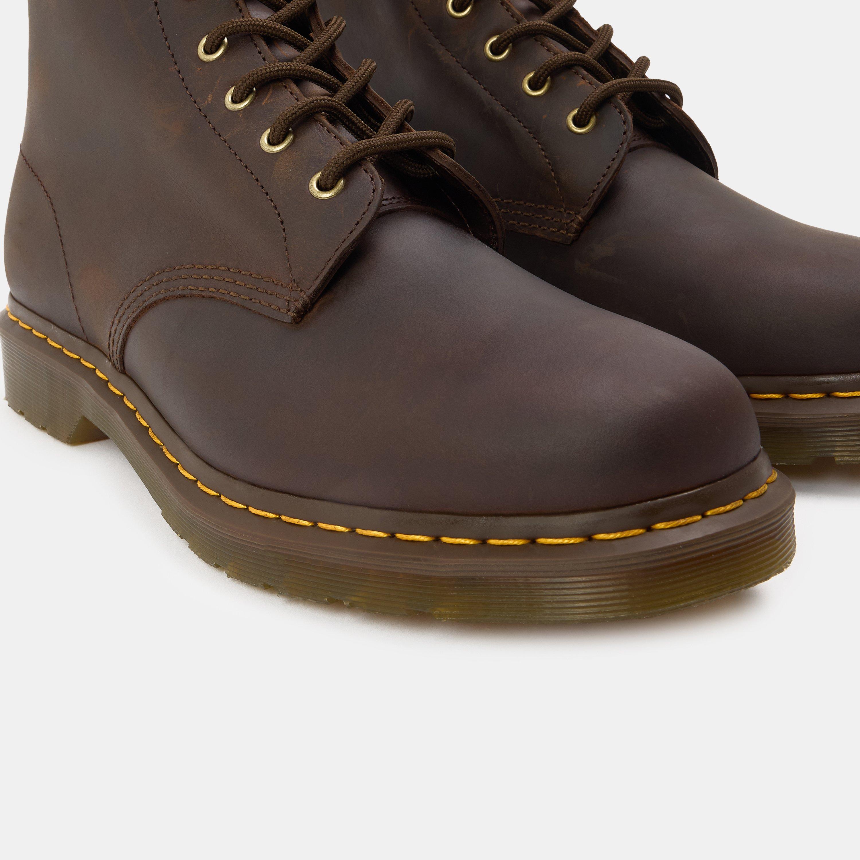 Dark Brown - Dr Martens - Men's Flat Ankle Boots - 4