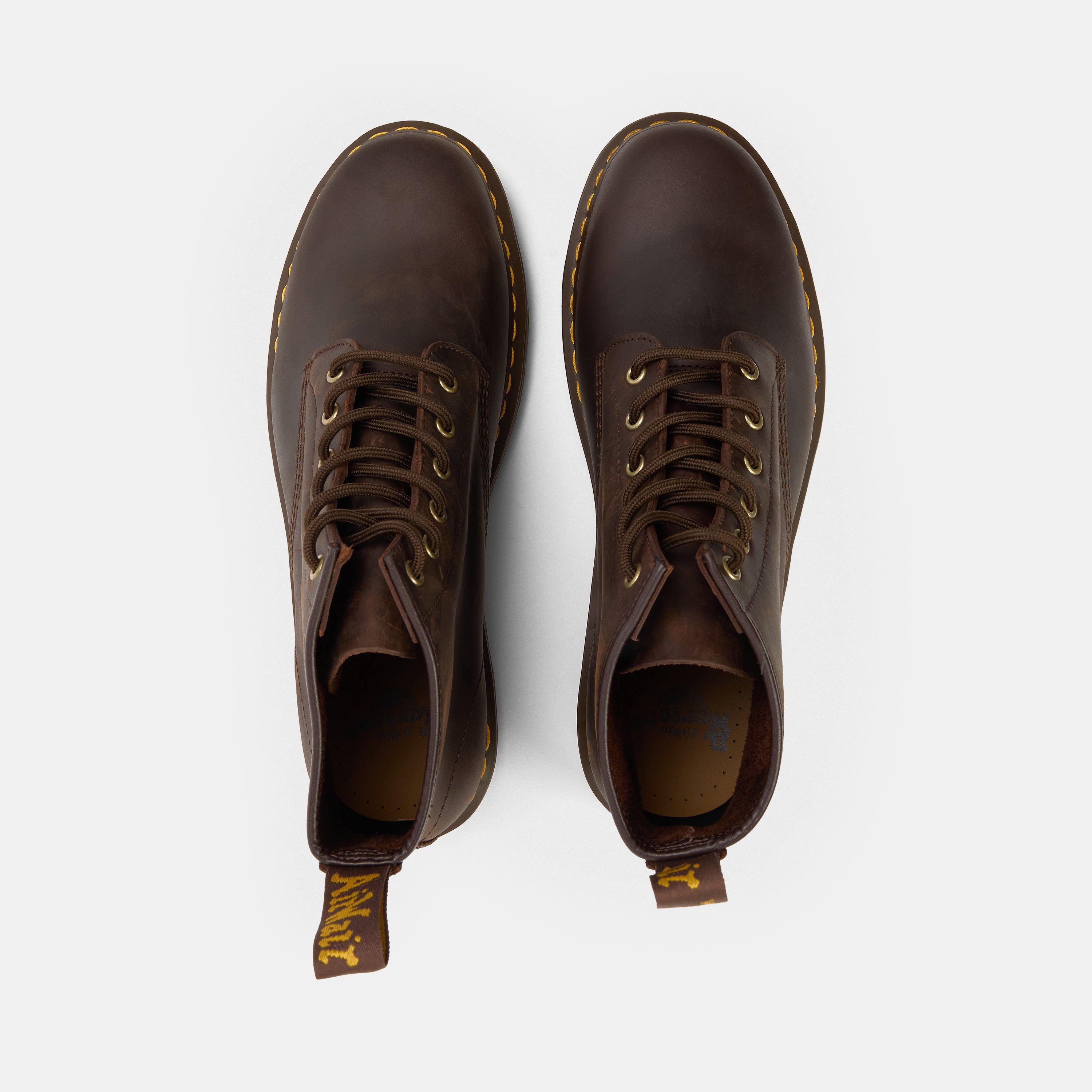Dark Brown - Dr Martens - Men's Flat Ankle Boots - 5