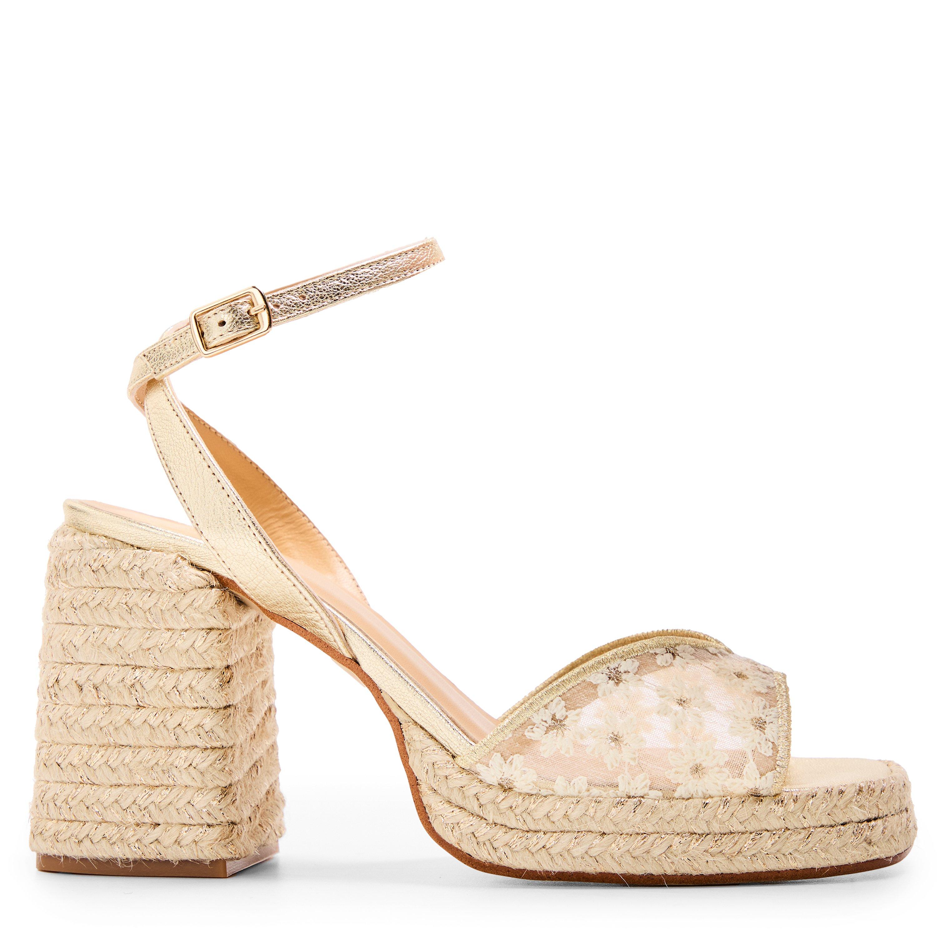 Castaner Women's Heeled Sandals - Blanco Oro - Size 7 (40)