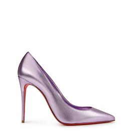 Christian Louboutin Kate 100mm Metallic Leather Pumps