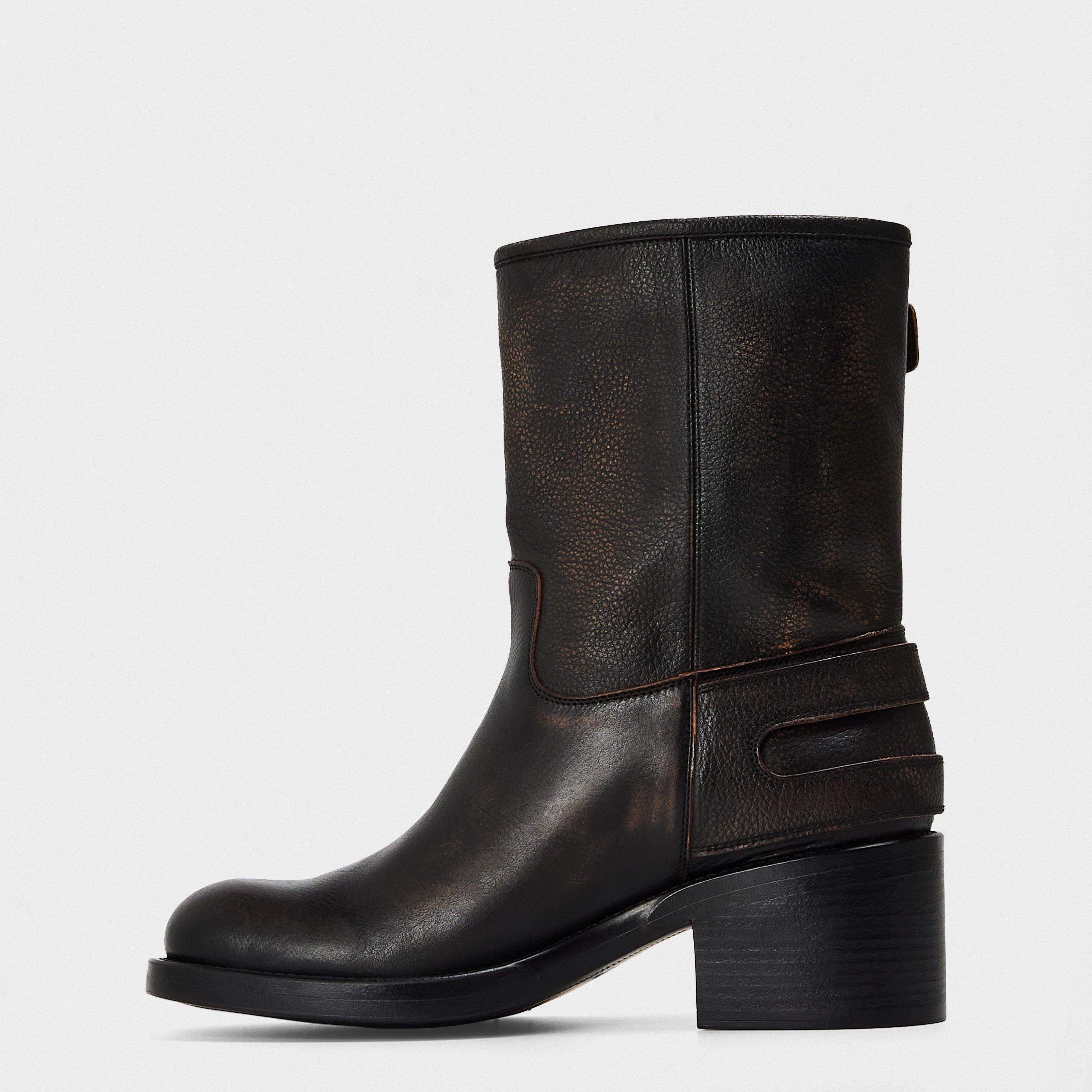 Black - Chloe - Women's Biker Boots - 2