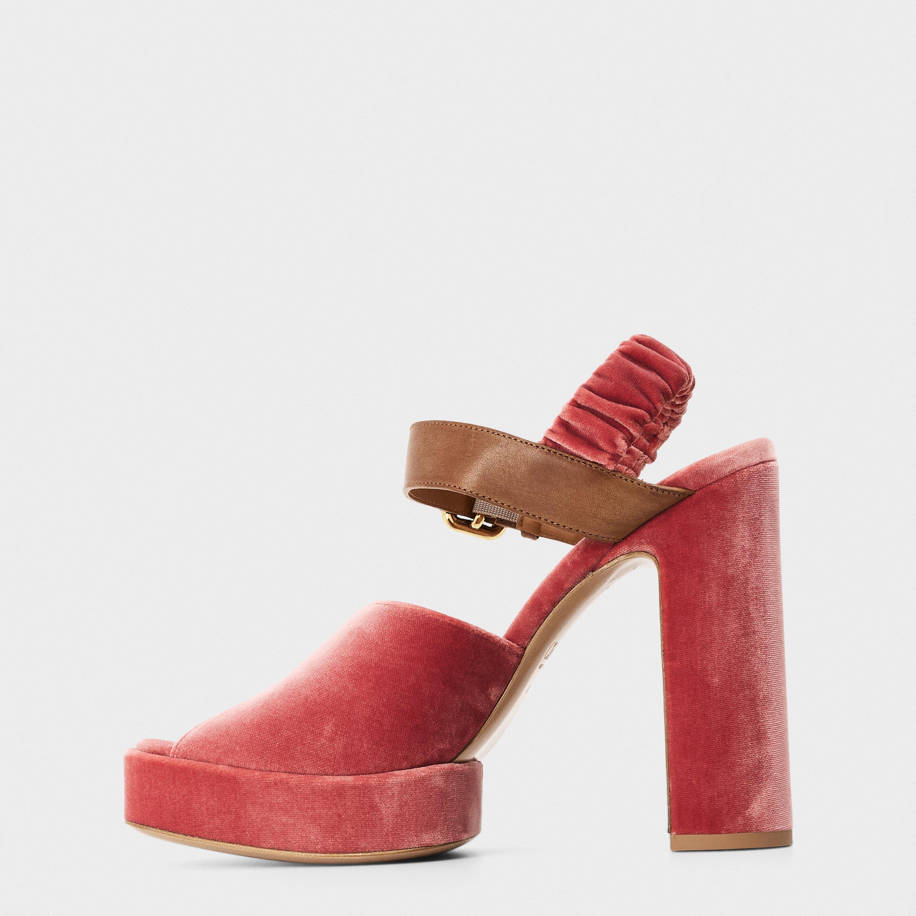 Raspberry Rose - Chloe - Women's Paddington Platform Heeled Sandals - 2