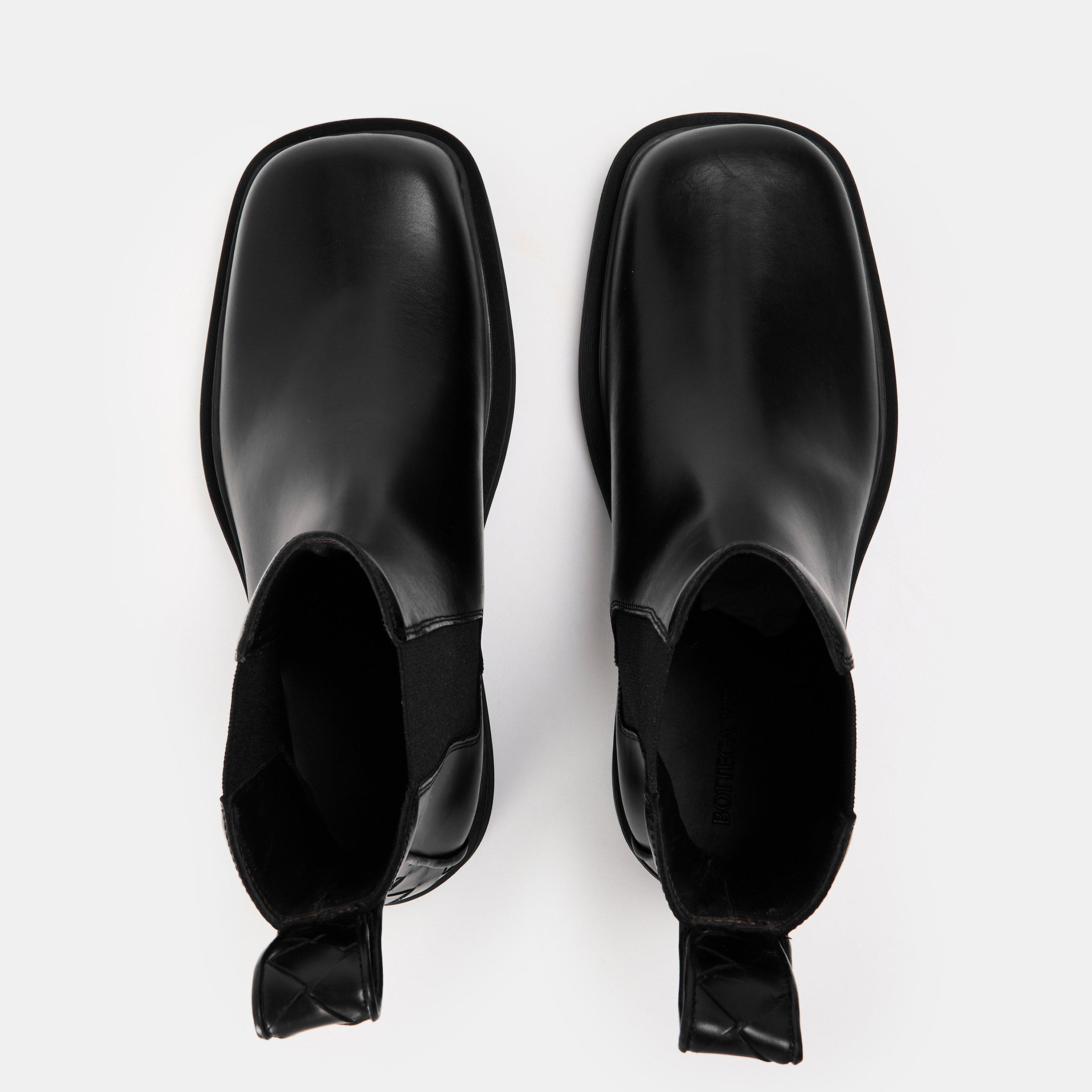 Black - Bottega Veneta - Men's Flat Ankle Boots - 5