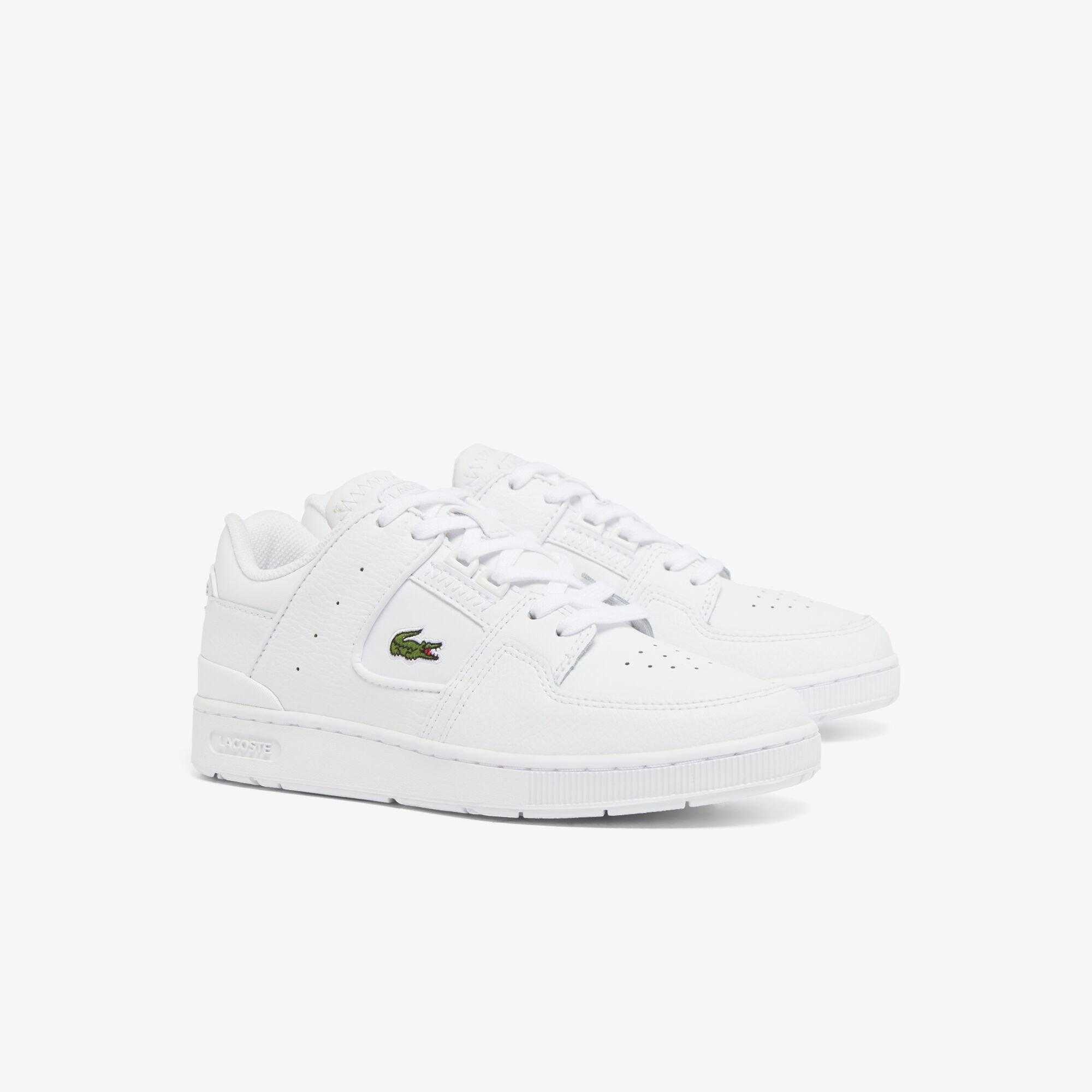 White - Lacoste - Women's Court Cage Low-Top Trainers - 3