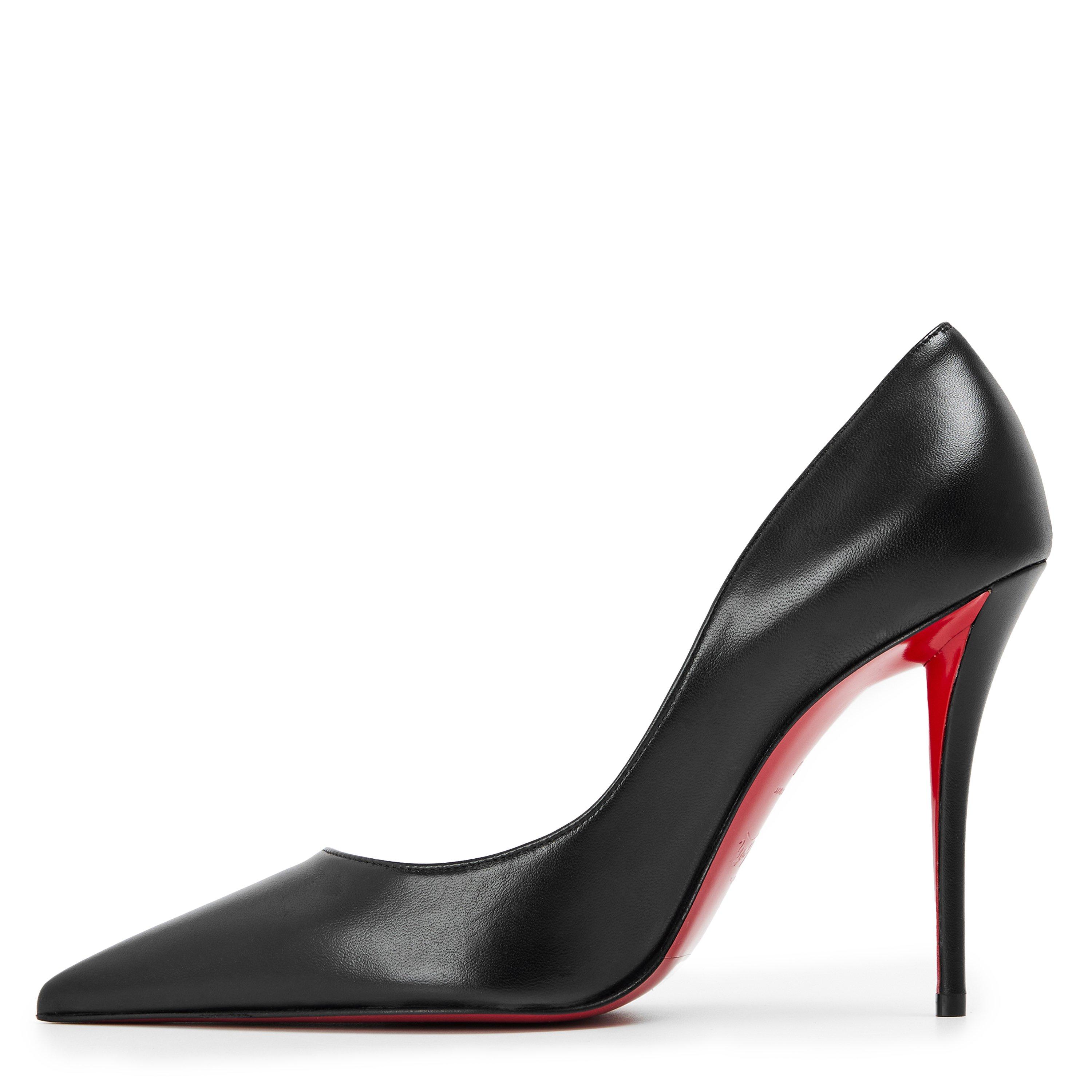 Christian Louboutin Women's Sole Leather Miss Z Pumps, 100mm