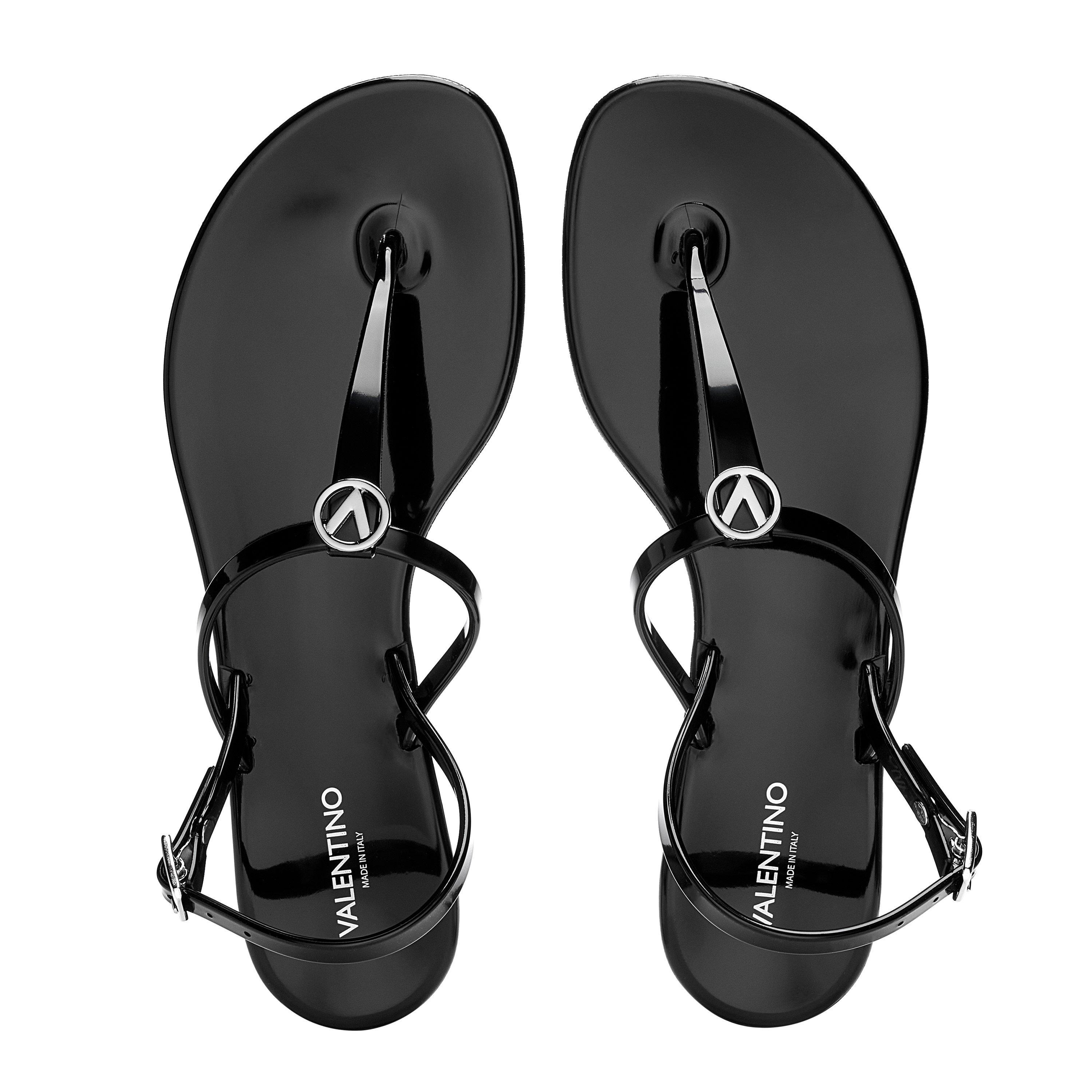 Black - Valentino - Women's Jally Flat Sandals - 5