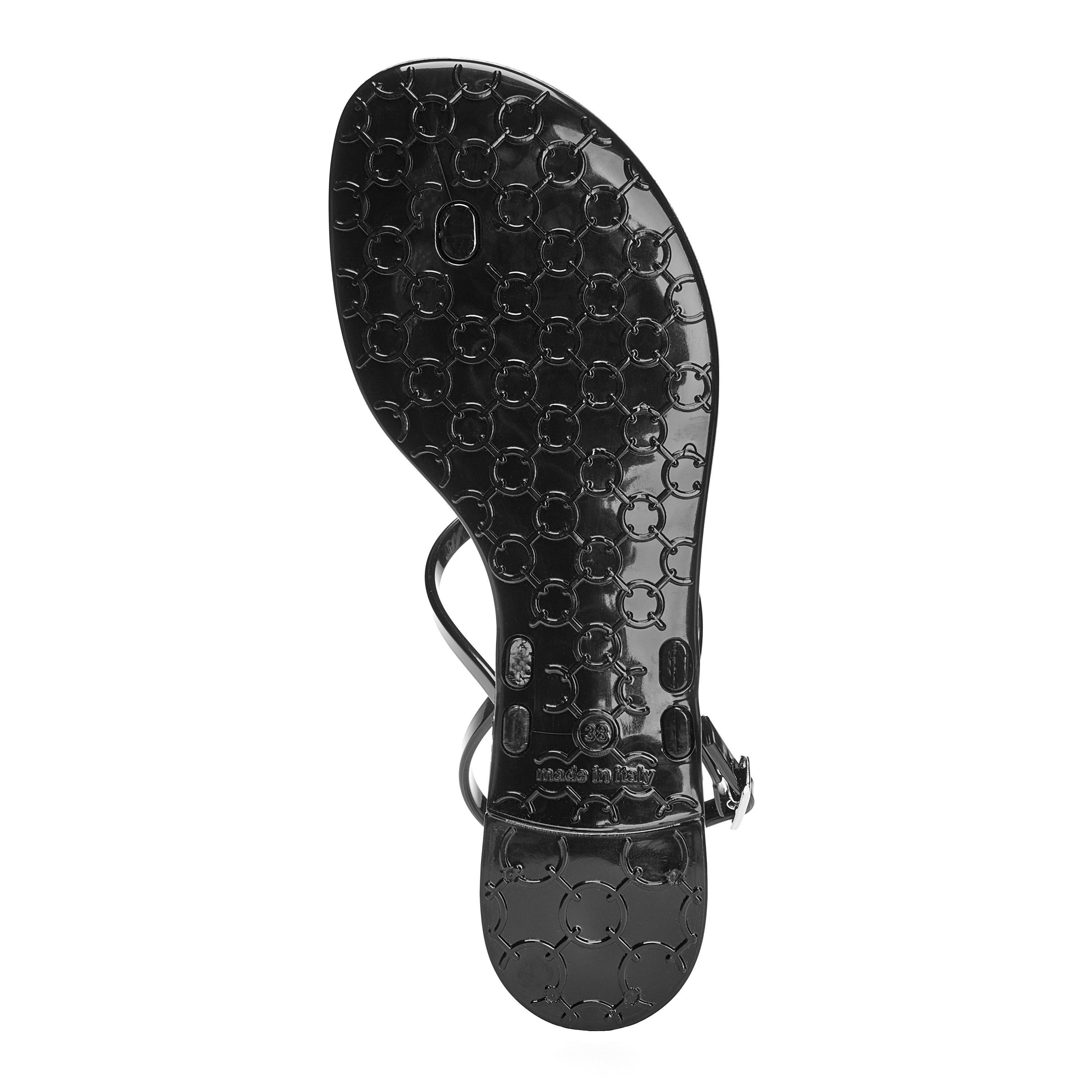 Black - Valentino - Women's Jally Flat Sandals - 7