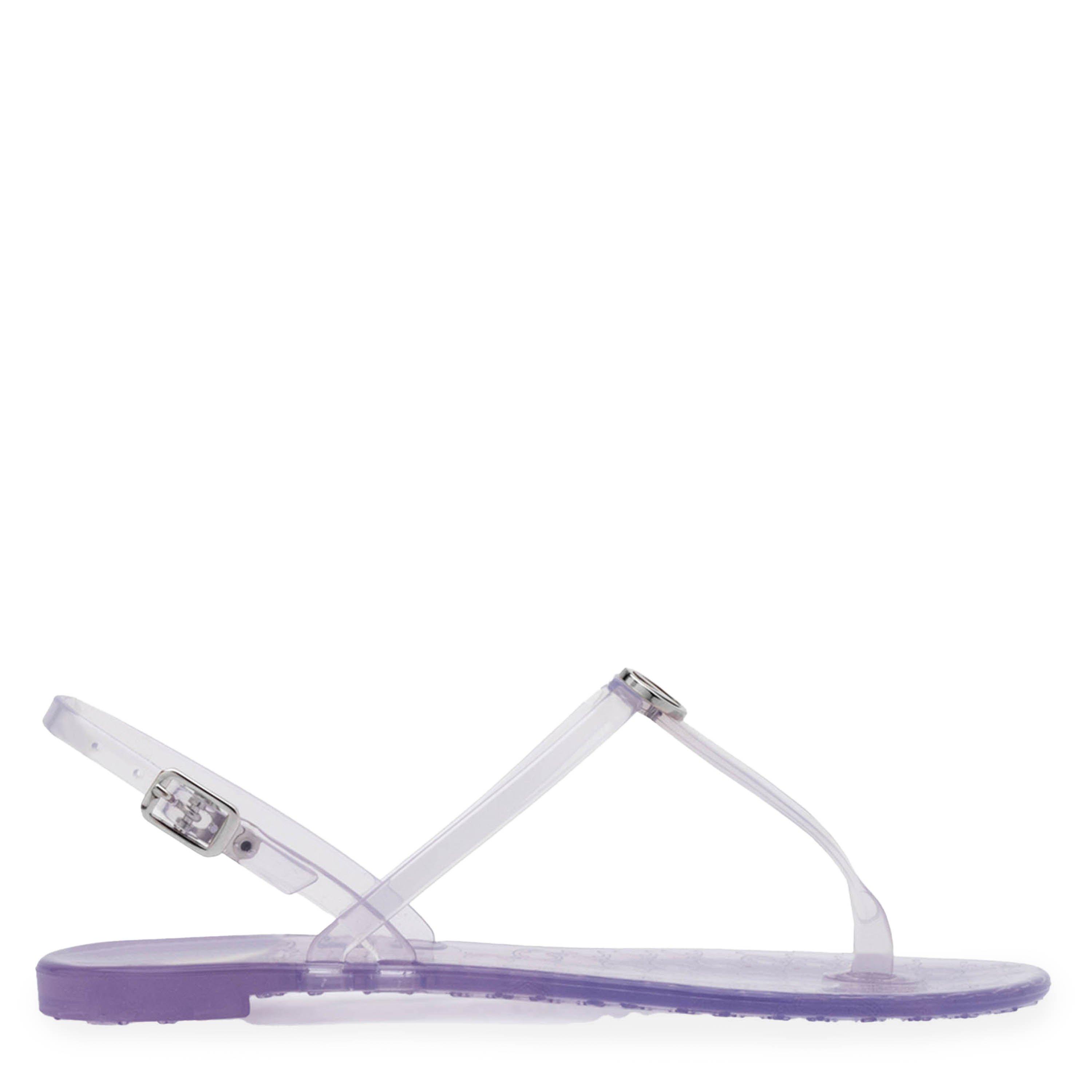 Valentino Women's Jally Designer Flat Sandals - Transparent - Size 8 (41)