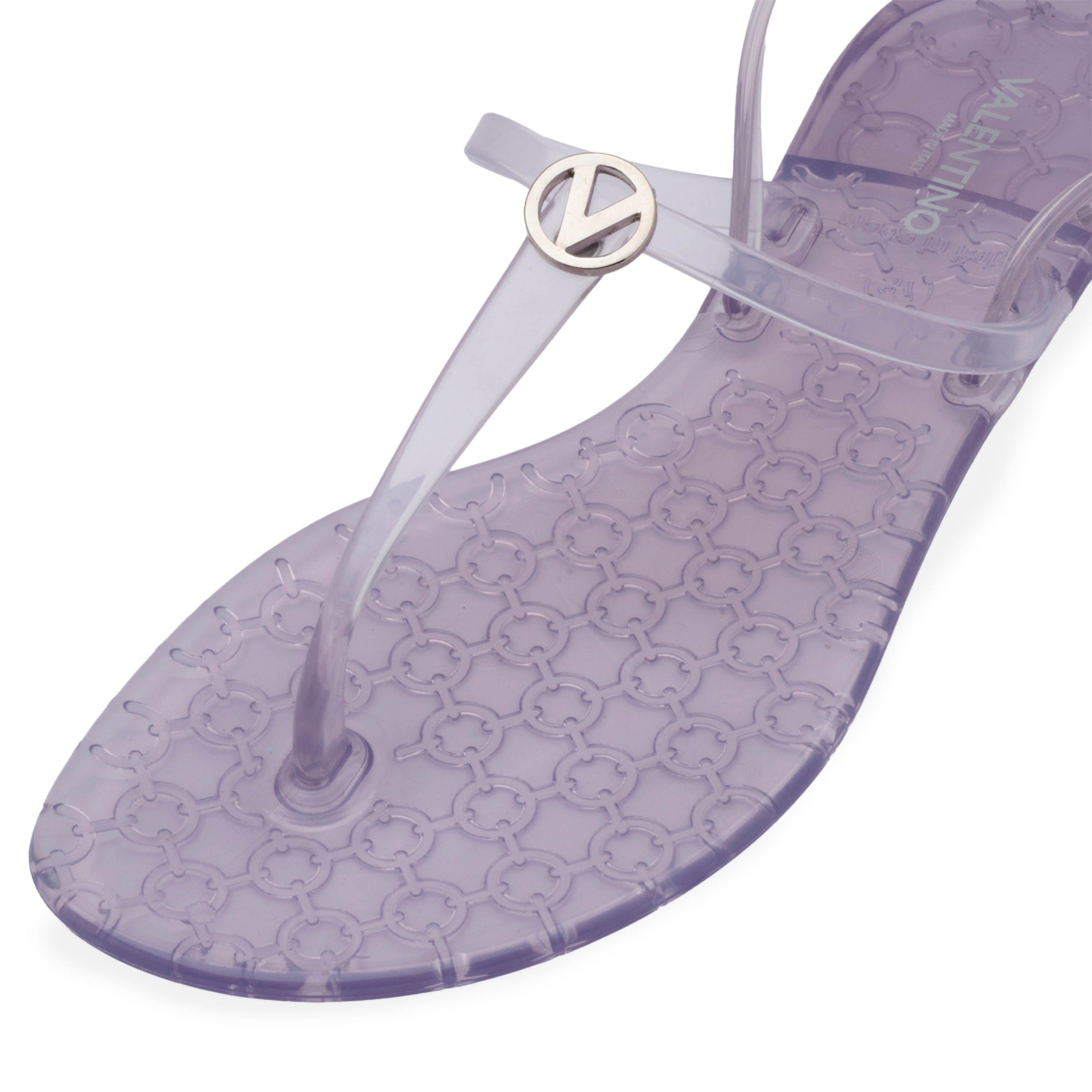 Transparent - Valentino - Women's Jally Designer Flat Sandals - 5