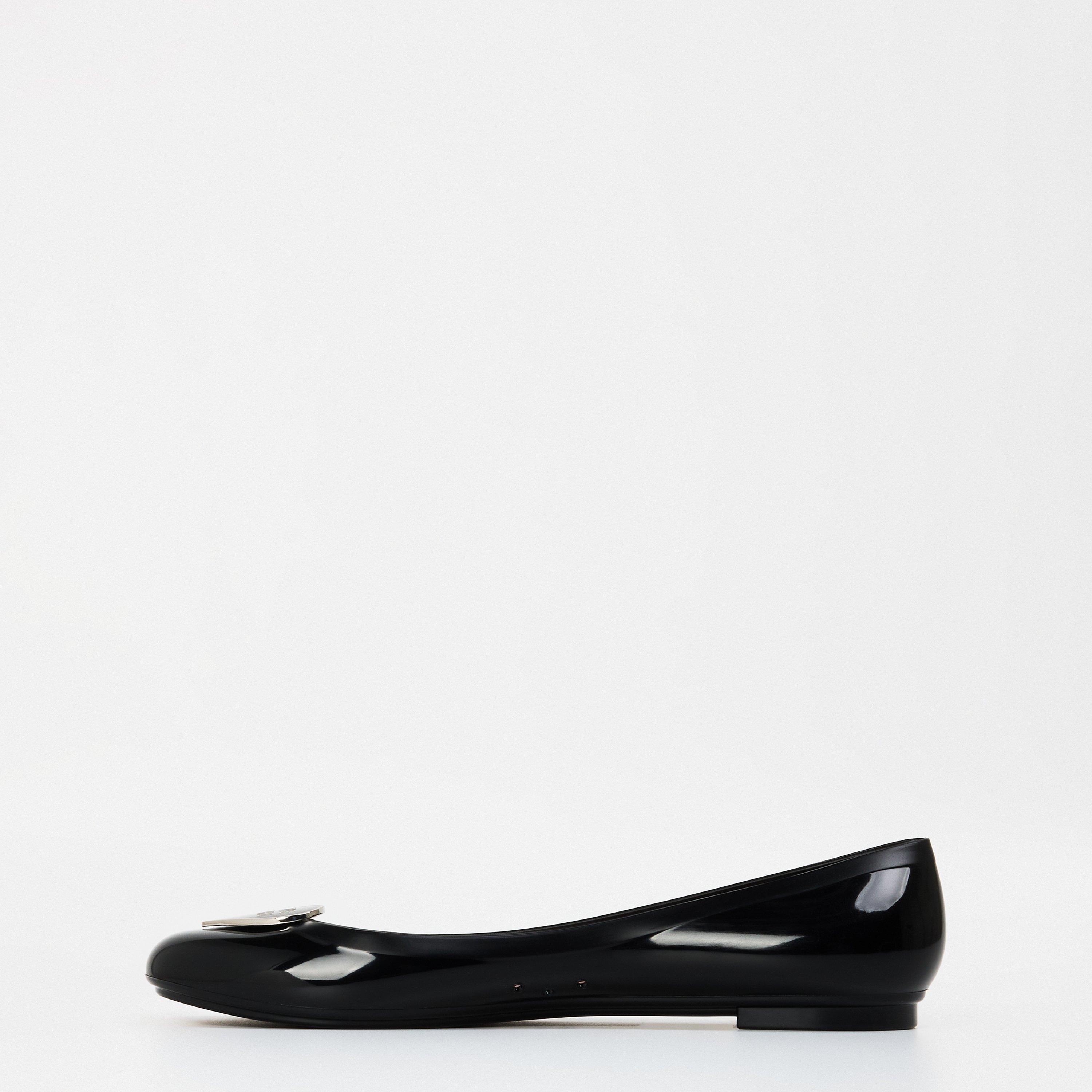 Black/Silver - Love Moschino - Jelly Ballet Pumps - 2