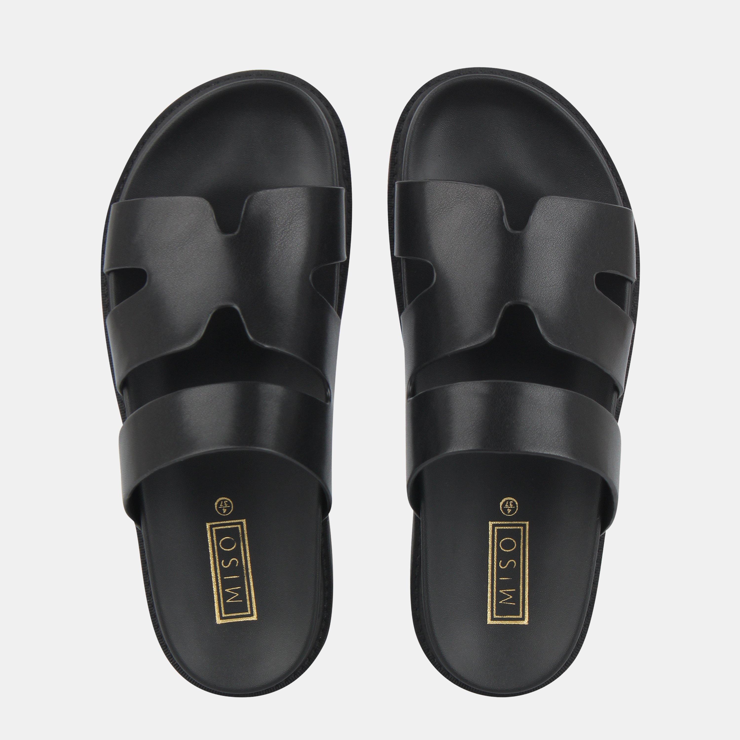 Black - Miso - Hermes Flat Sandals - 4